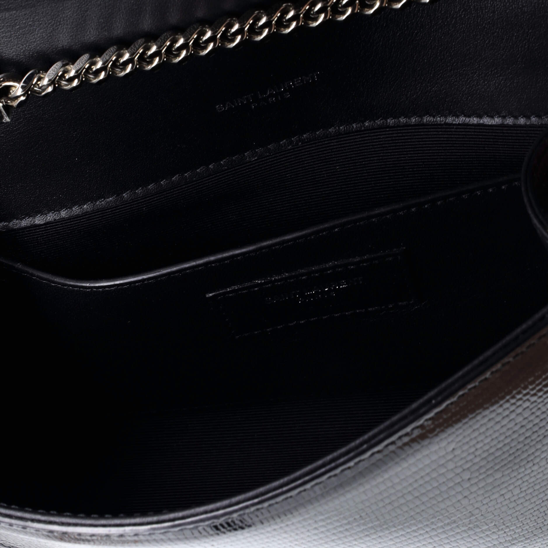 Saint Laurent Classic Monogram Tassel Crossbody Bag Lizard Embossed Leather Medium