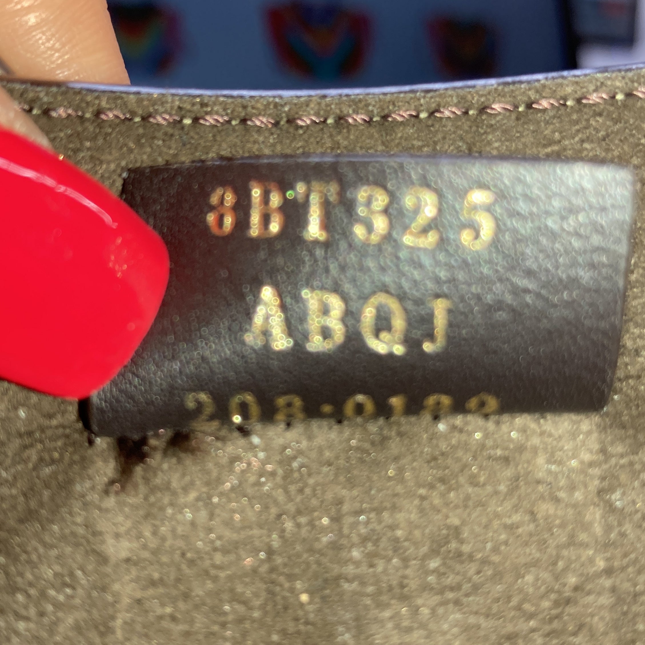 Fendi Fab Shoulder Bag Printed Leather with Crystal Detail