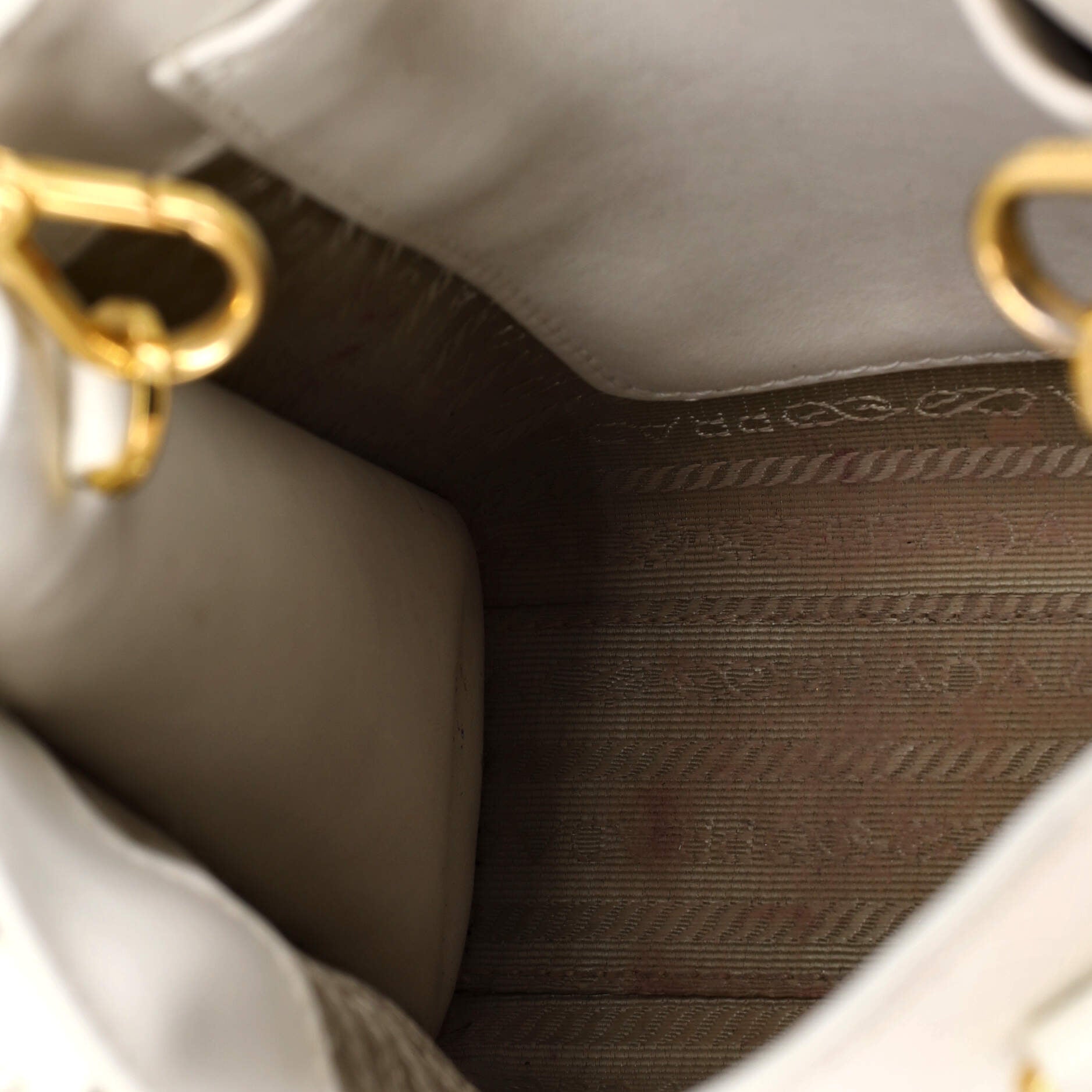 Prada Convertible Open Tote Saffiano Leather Mini
