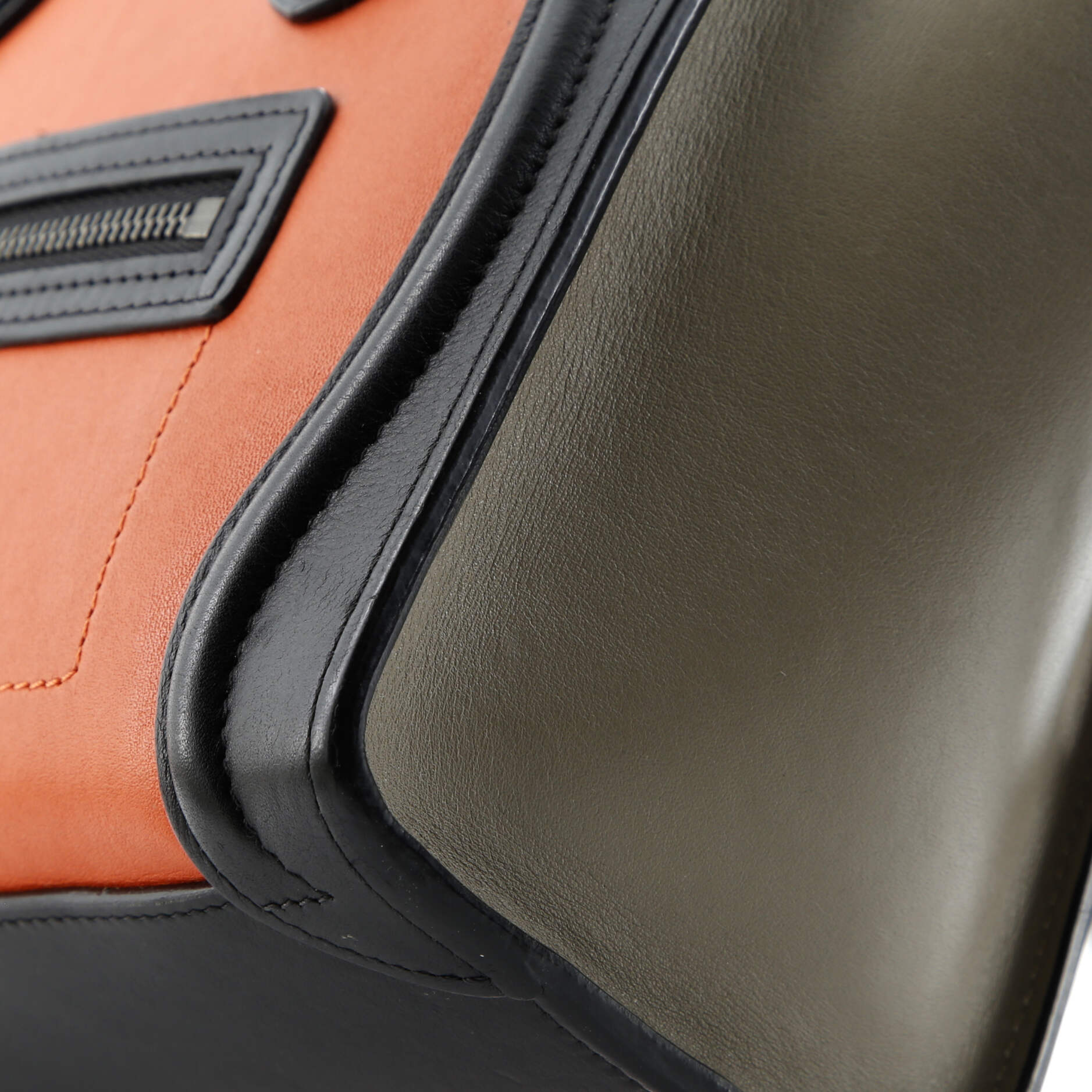 Celine Tricolor Luggage Bag Leather Nano