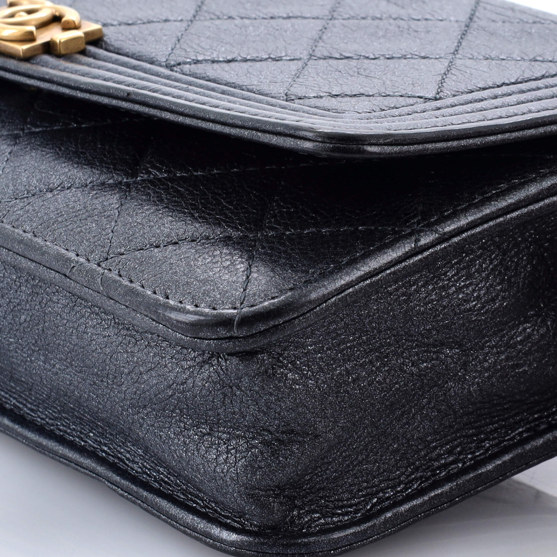 Chanel Boy Wallet on Chain Quilted Goatskin