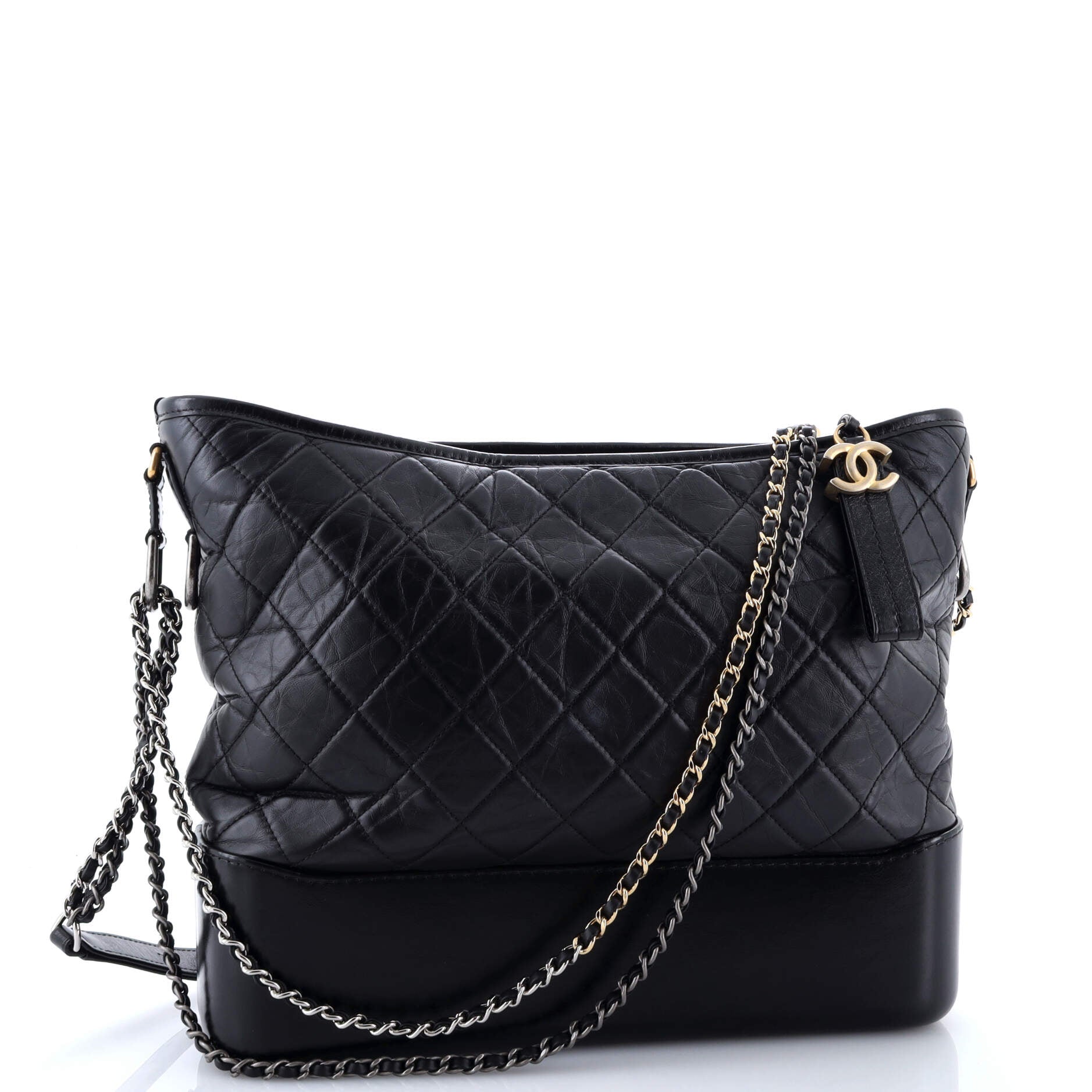 Chanel Gabrielle Hobo Quilted Aged Calfskin Large