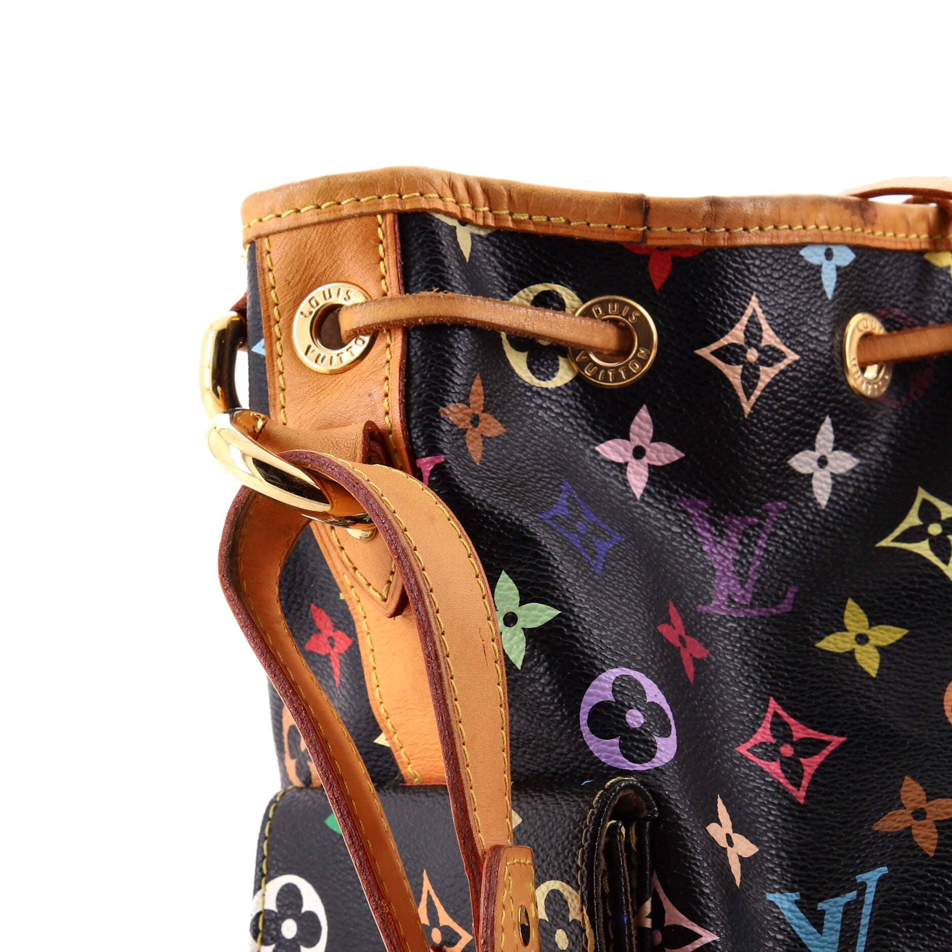 Louis Vuitton Petit Noe Handbag Monogram Multicolor
