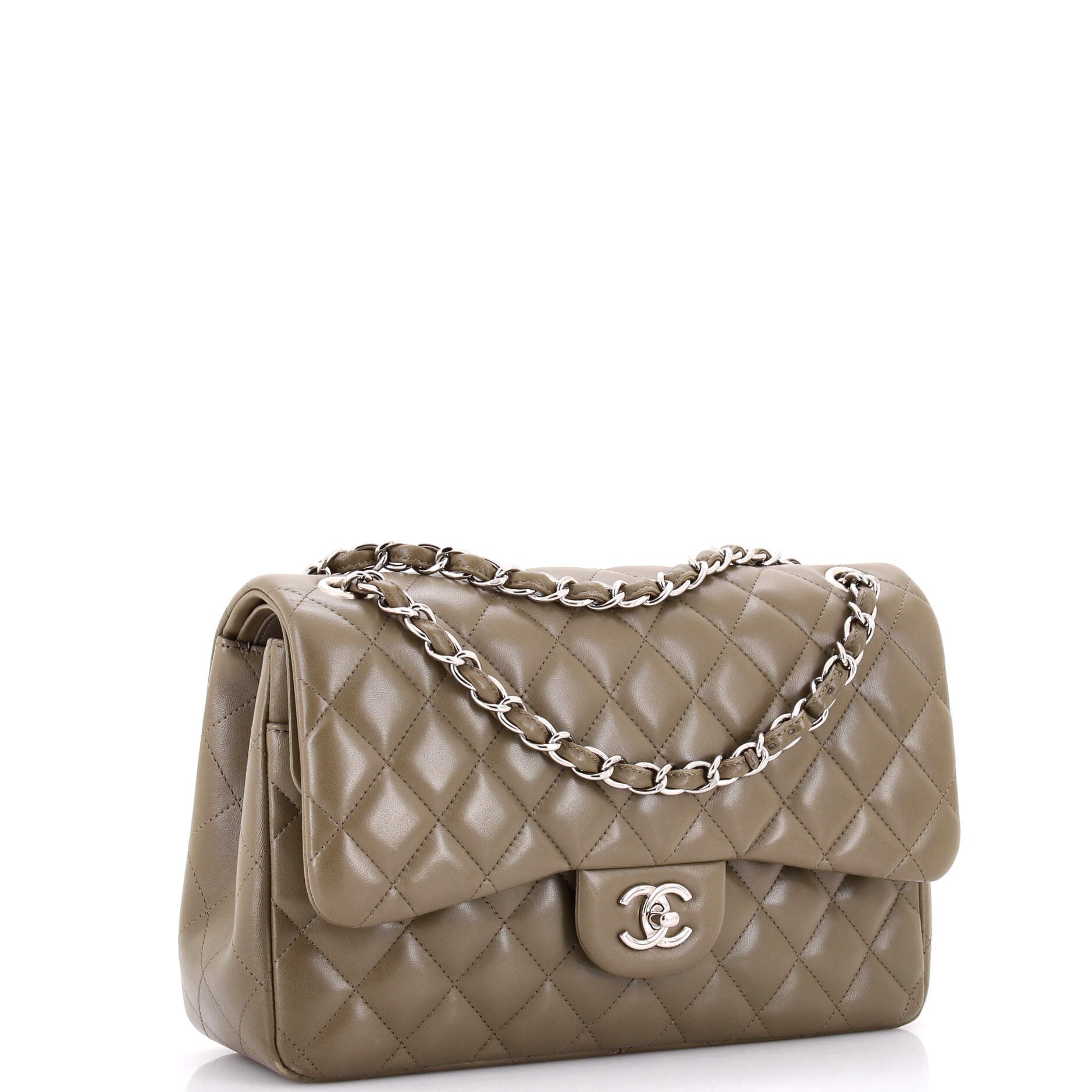 Chanel Classic Double Flap Bag Quilted Lambskin Jumbo