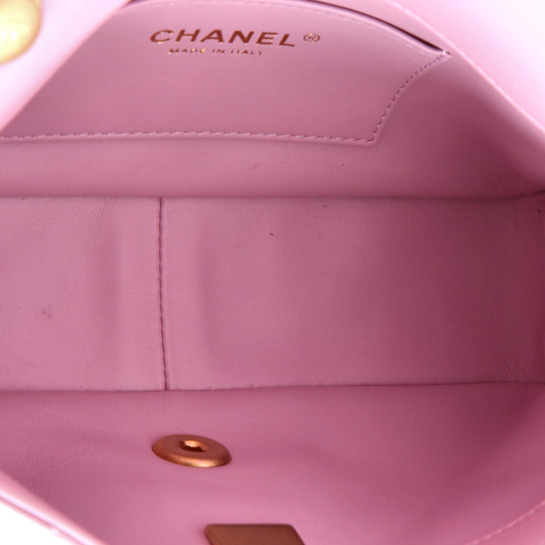 Chanel Twin Pearl Adjustable Chain Flap Bag Quilted Lambskin Mini