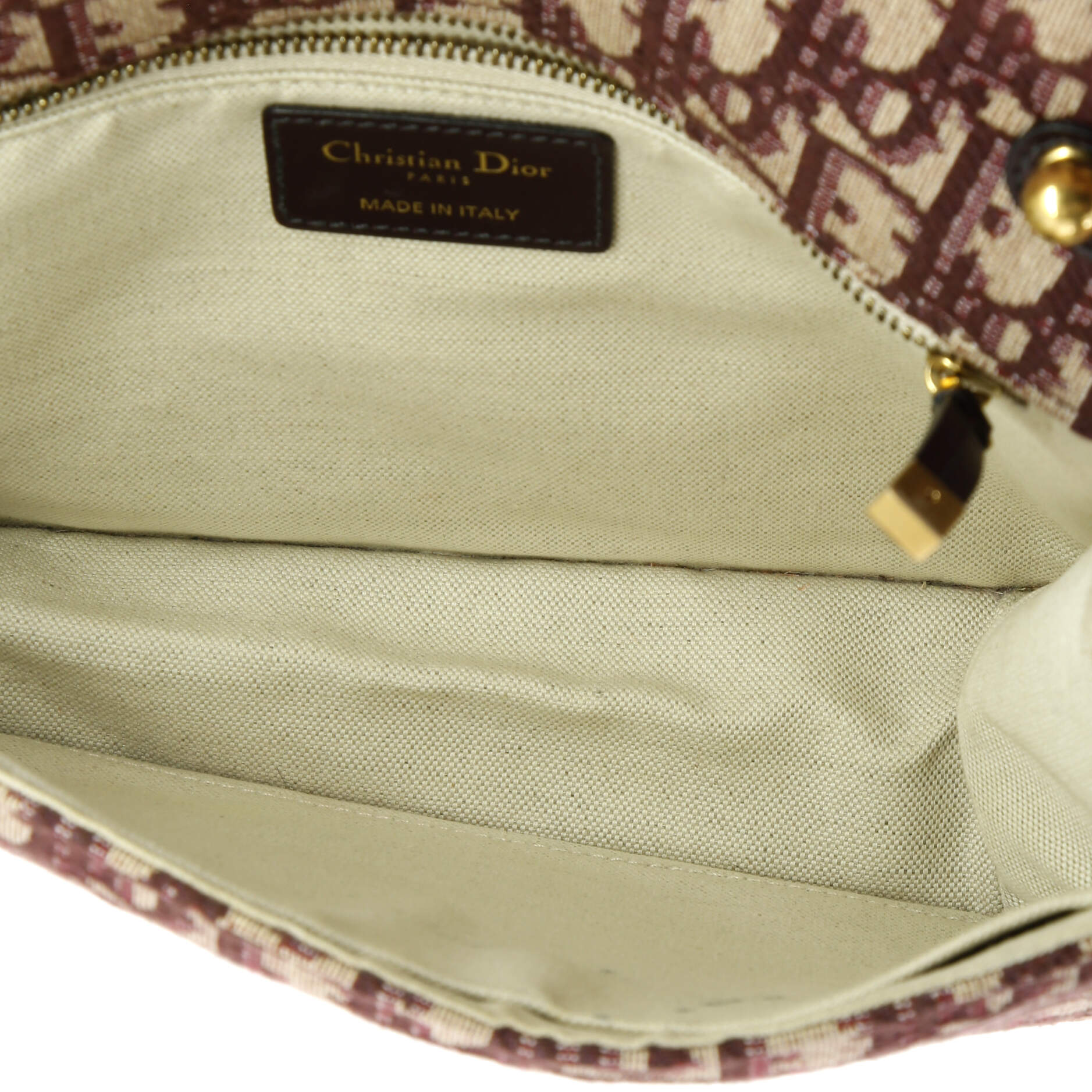 Christian Dior Dioraddict Flap Bag with Strap Oblique Canvas Medium