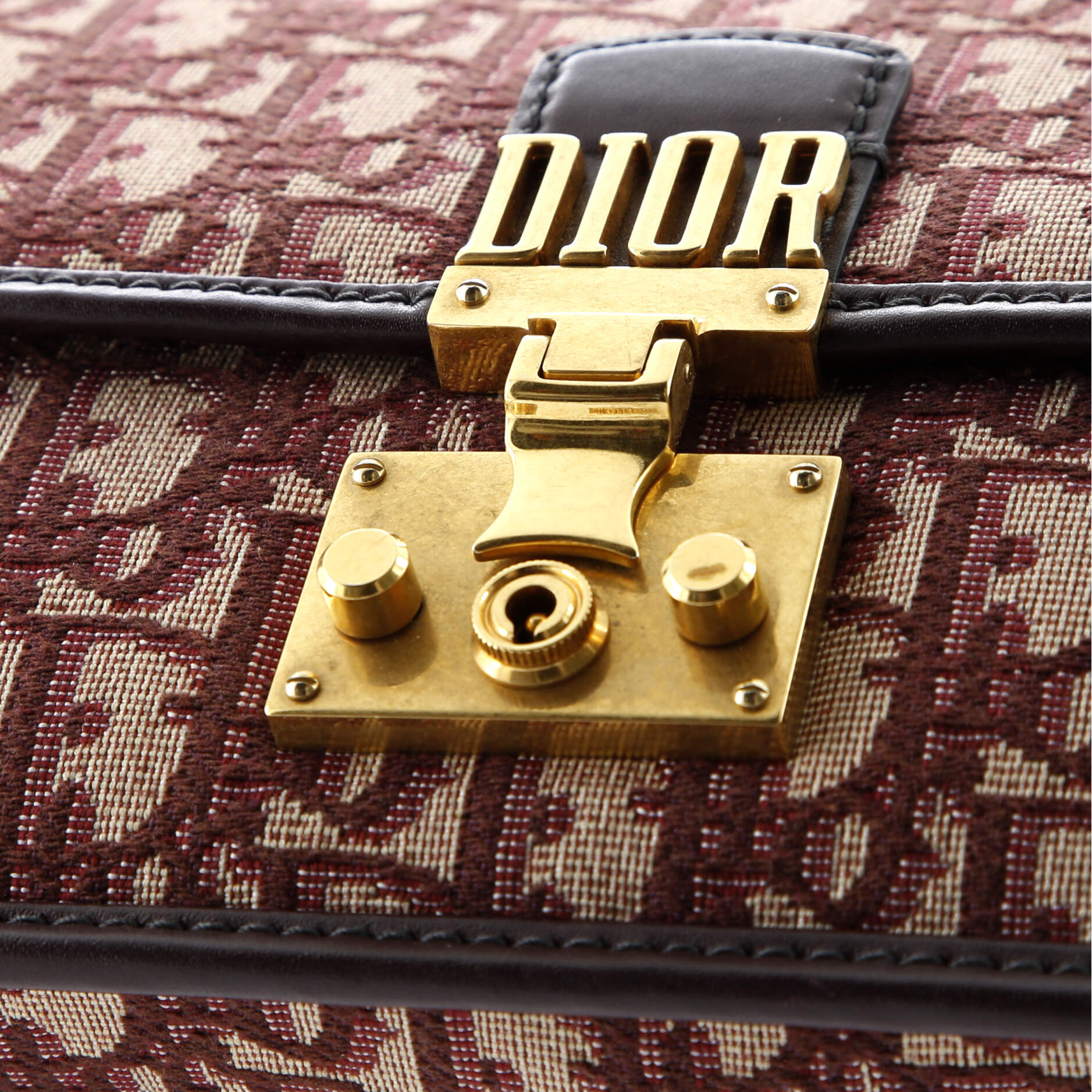 Christian Dior Dioraddict Flap Bag with Strap Oblique Canvas Medium