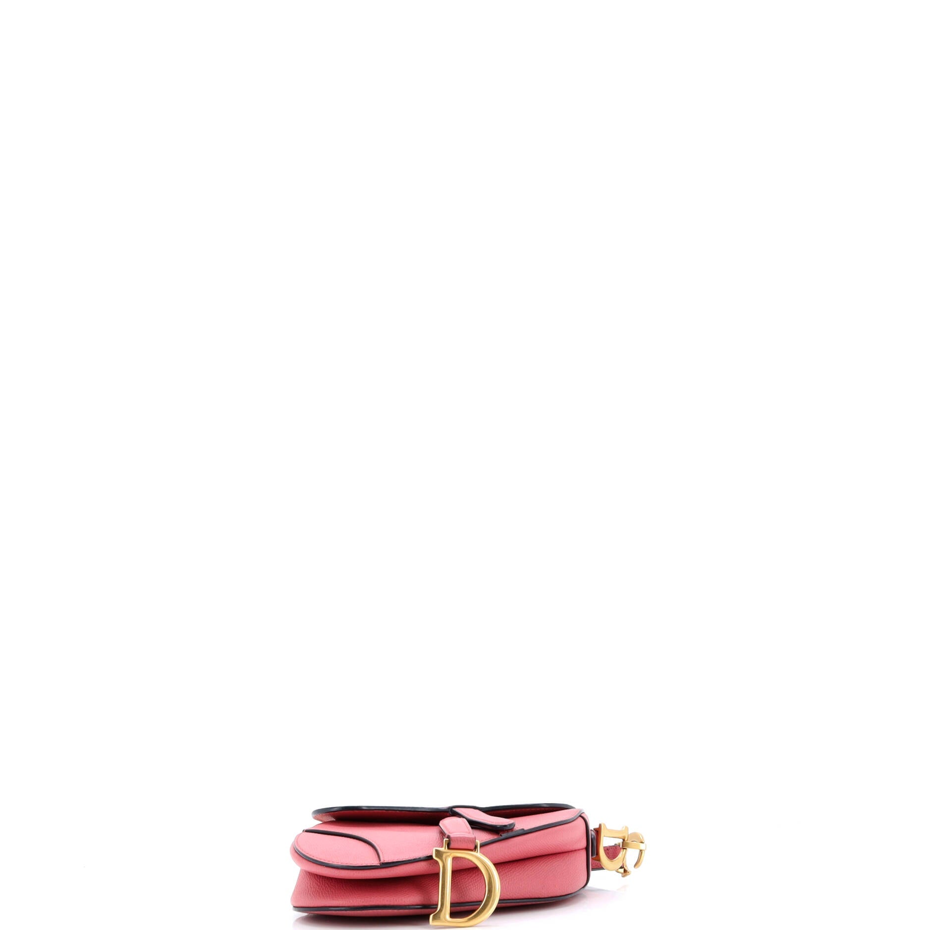 Christian Dior Saddle Handbag Leather Mini