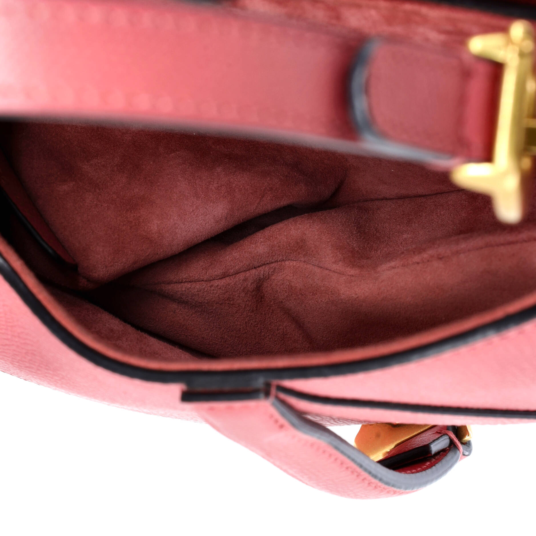 Christian Dior Saddle Handbag Leather Mini