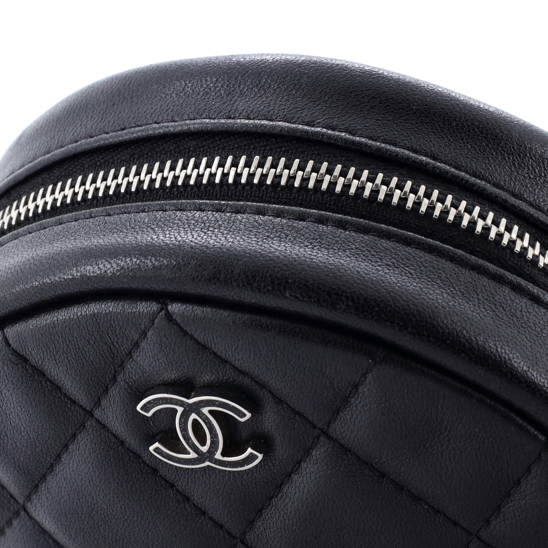 Chanel Round Clutch with Chain Quilted Lambskin Mini