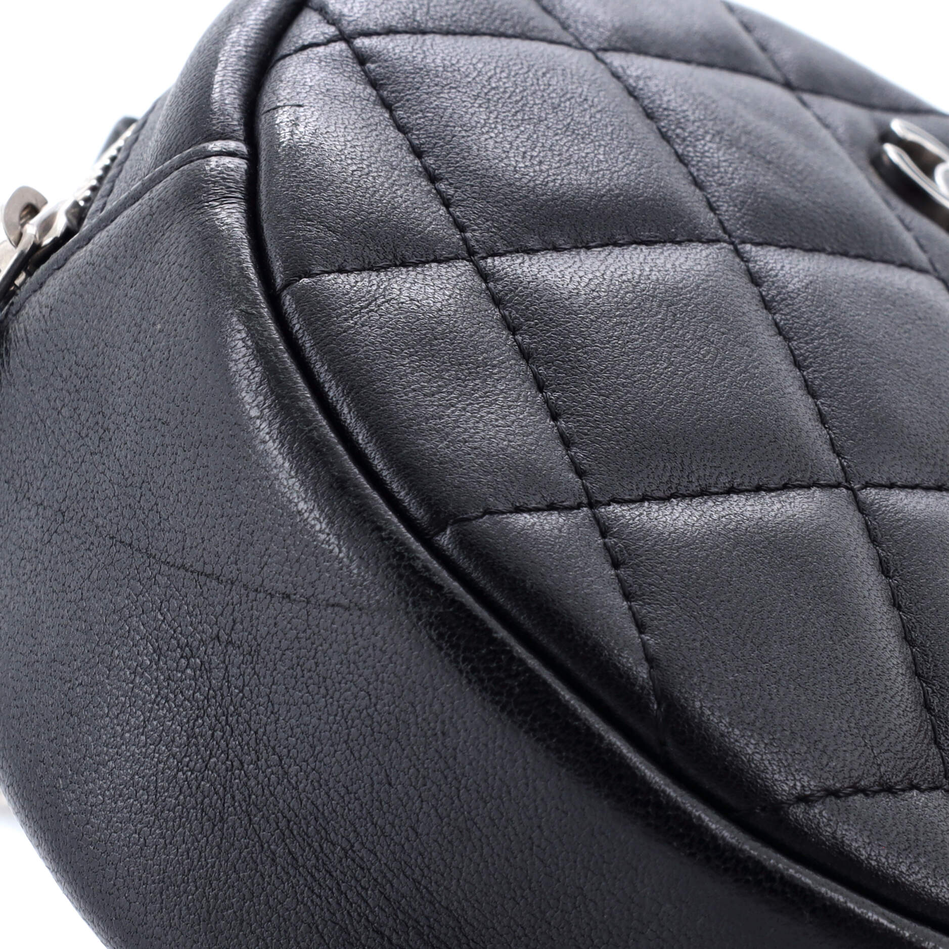 Chanel Round Clutch with Chain Quilted Lambskin Mini