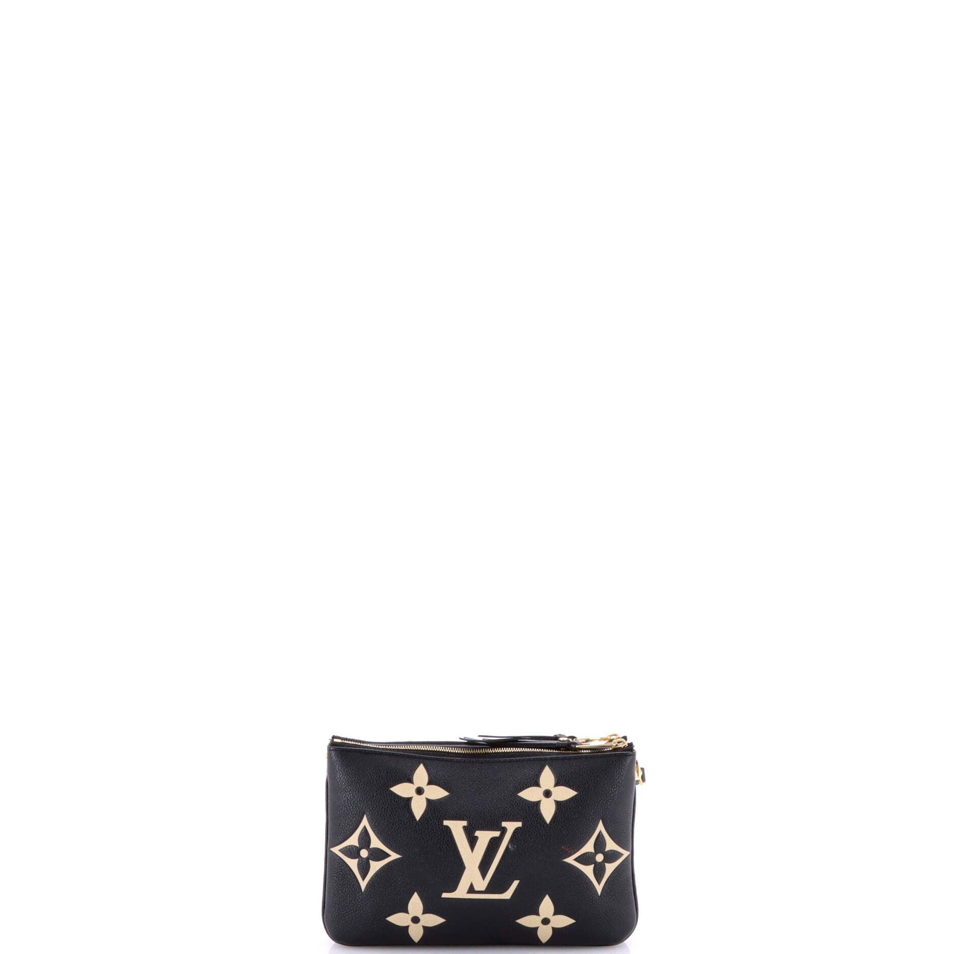 Louis Vuitton Double Zip Pochette Bicolor Monogram Empreinte Giant