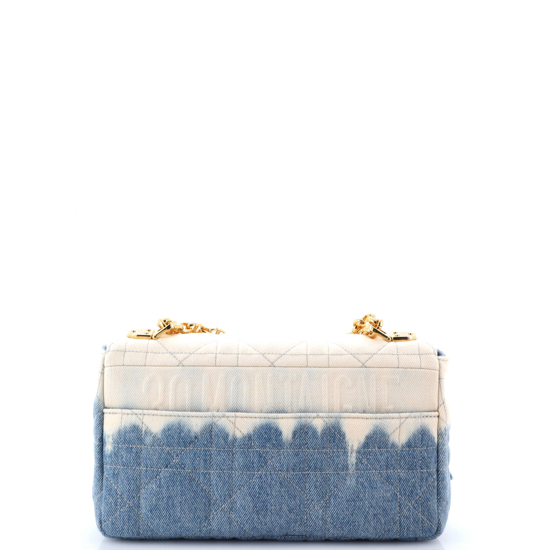 Christian Dior Caro Bag Cannage Quit Tie Dye Denim Medium