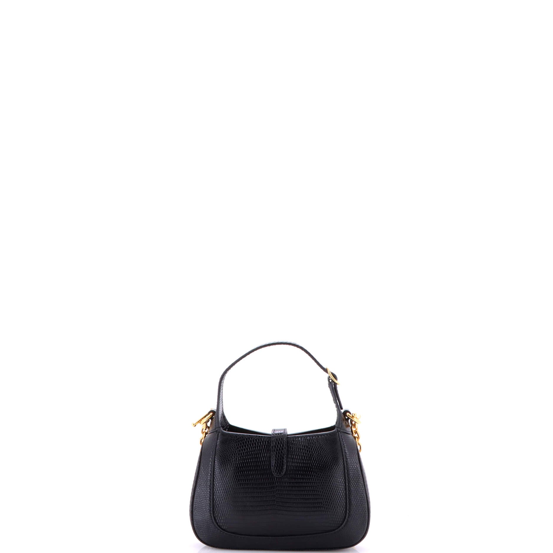 Gucci Jackie 1961 Chain Hobo Metallic Lizard Mini