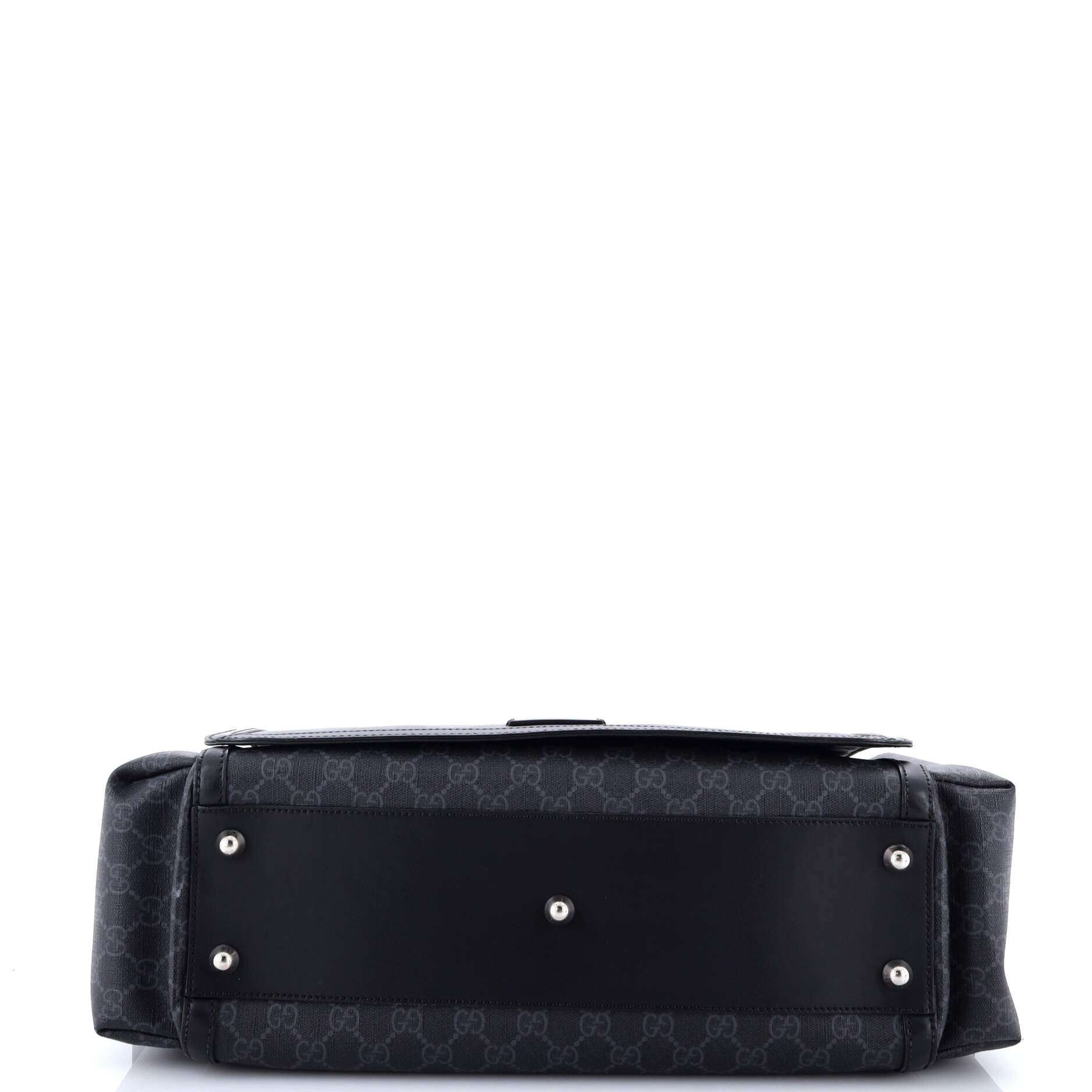 Gucci Web Strap Diaper Bag GG Coated Canvas Small