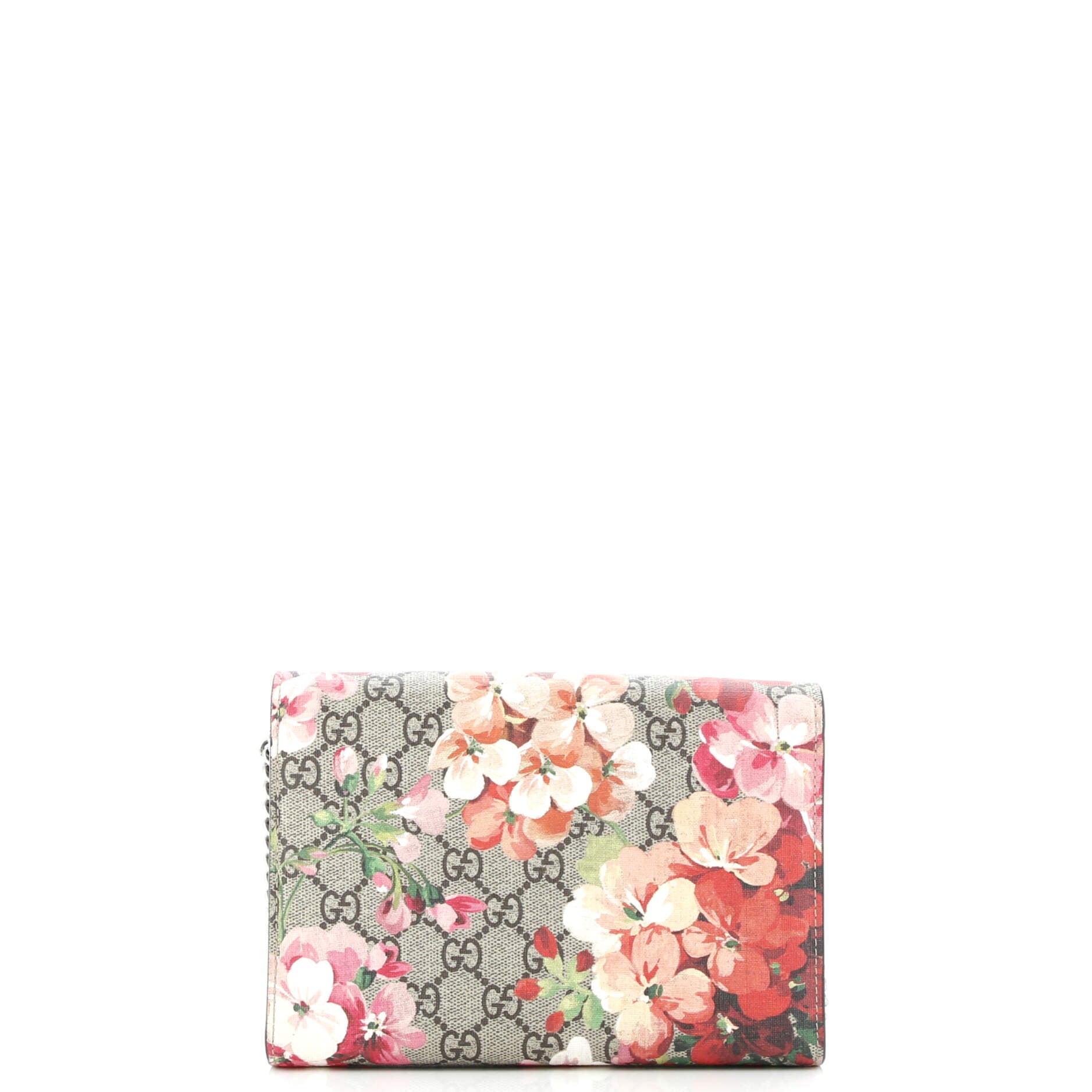 Gucci Dionysus Chain Wallet Blooms Print GG Coated Canvas Small