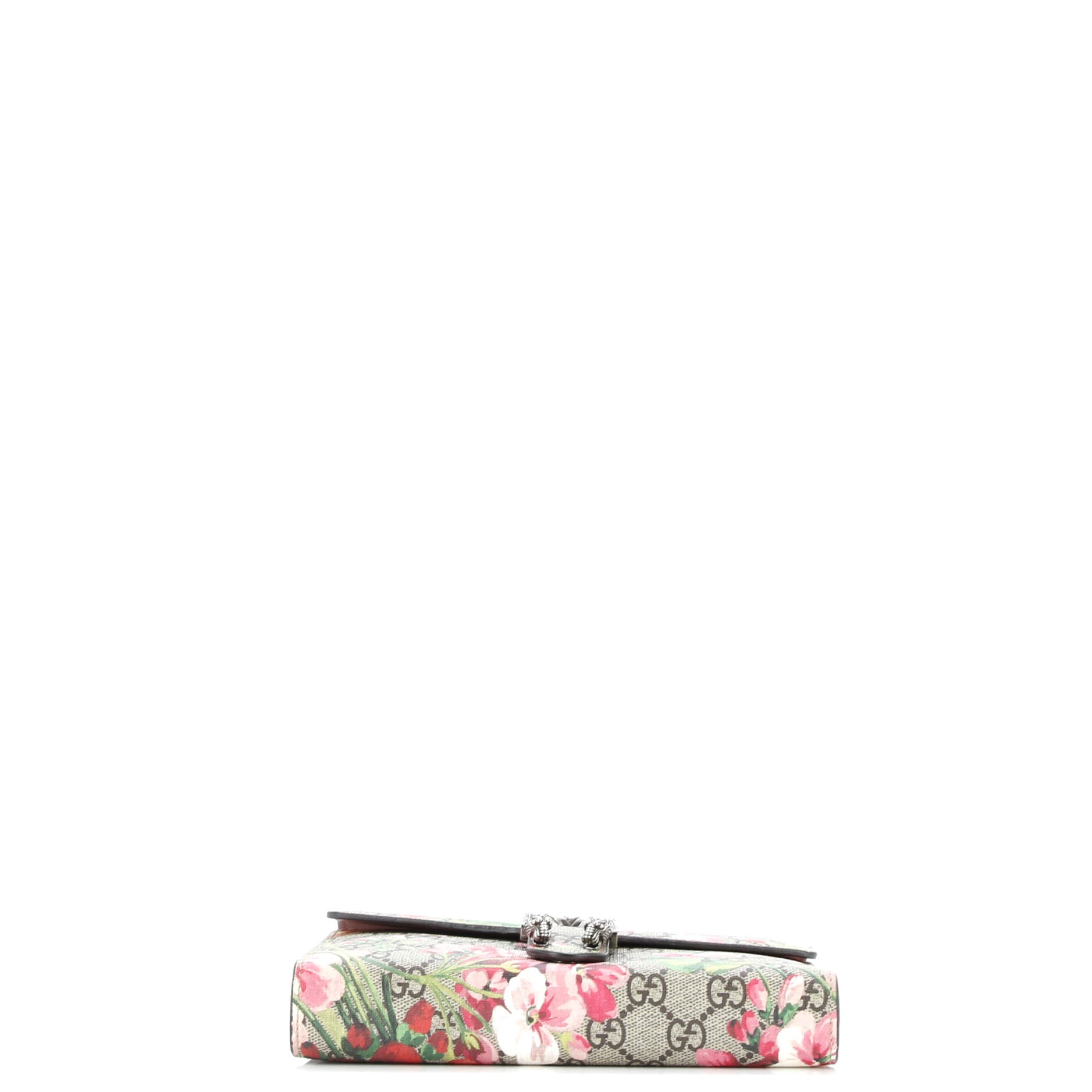 Gucci Dionysus Chain Wallet Blooms Print GG Coated Canvas Small