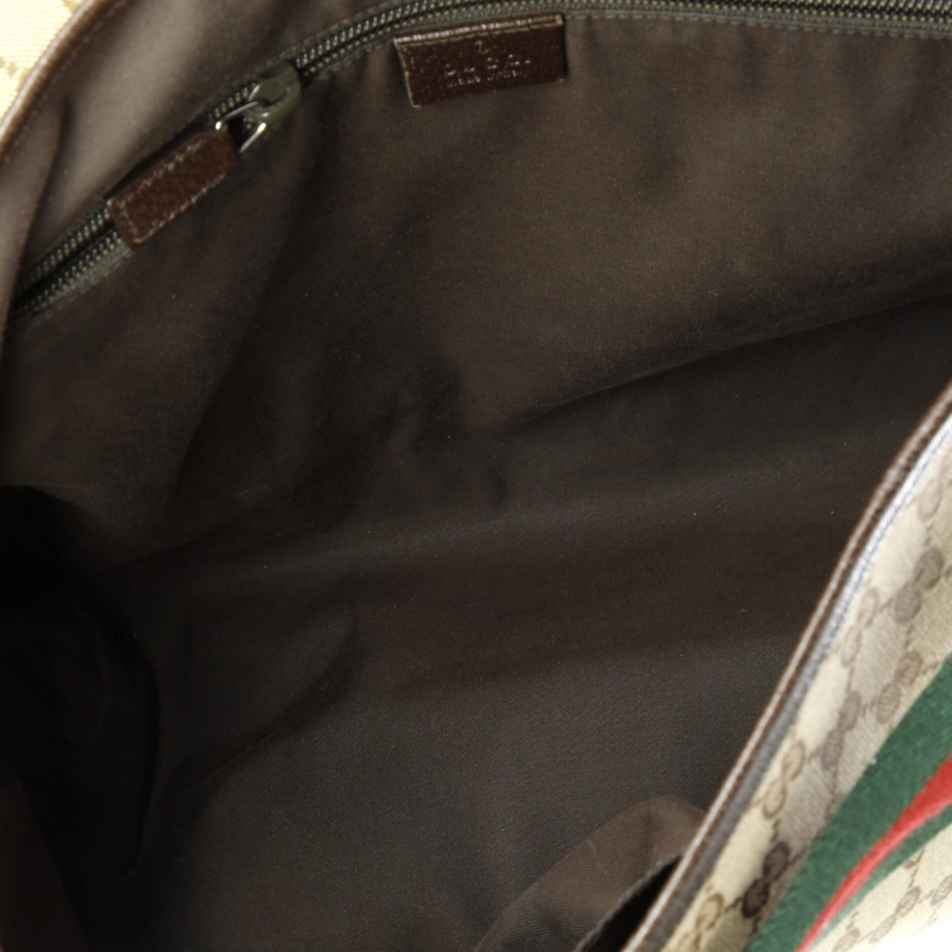 Gucci Web Strap Flap Messenger GG Canvas Medium