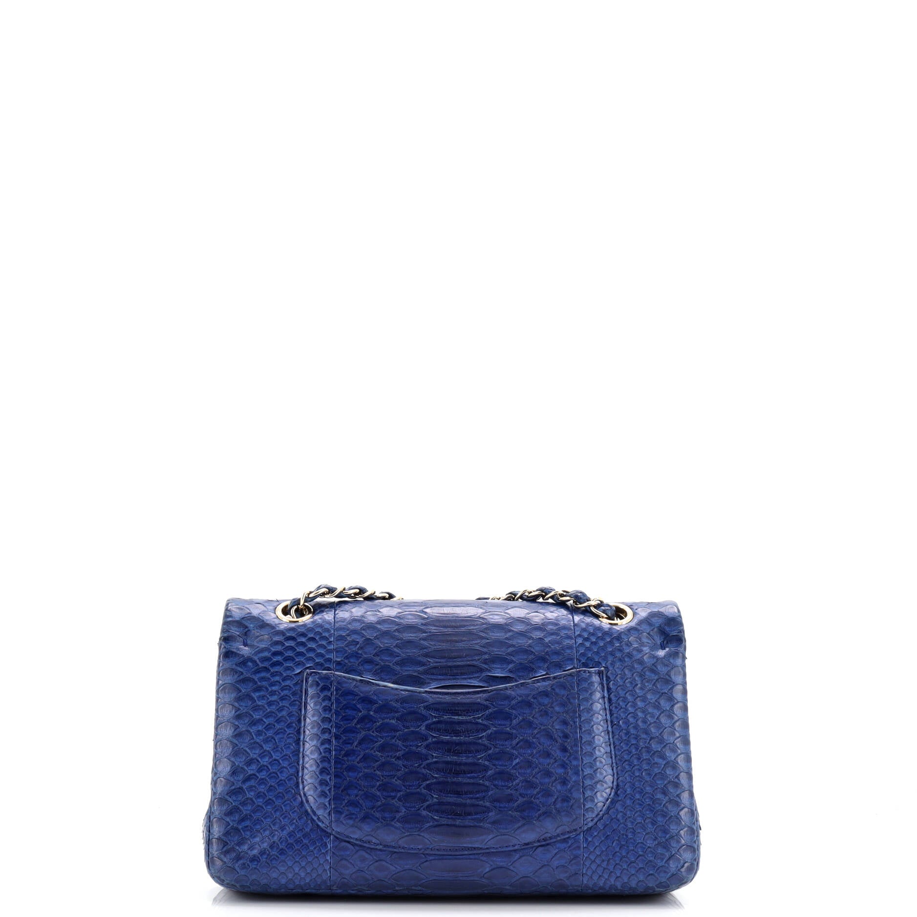 Chanel Classic Double Flap Bag Python Medium