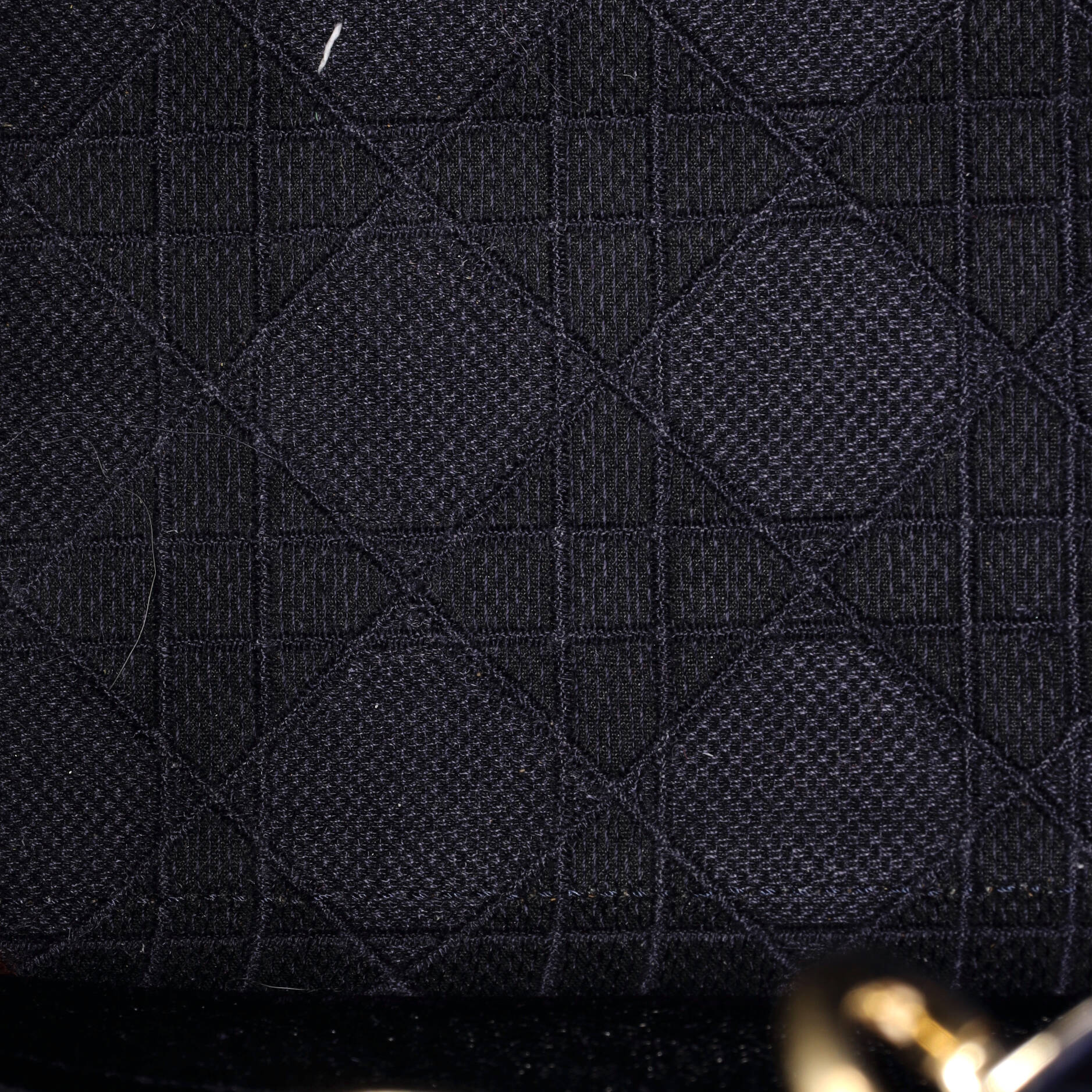 Christian Dior Lady D-Lite Bag Cannage Embroidered Velvet Medium