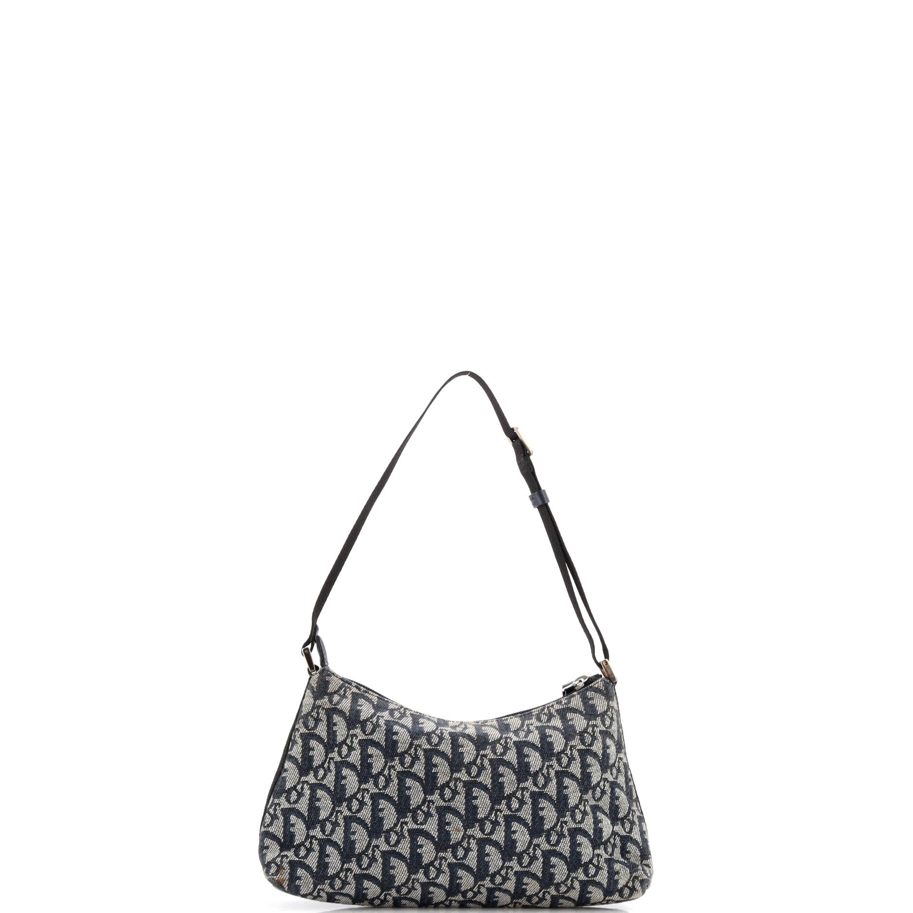 Christian Dior Vintage Trotter Pochette Shoulder Bag Diorissimo Canvas Small