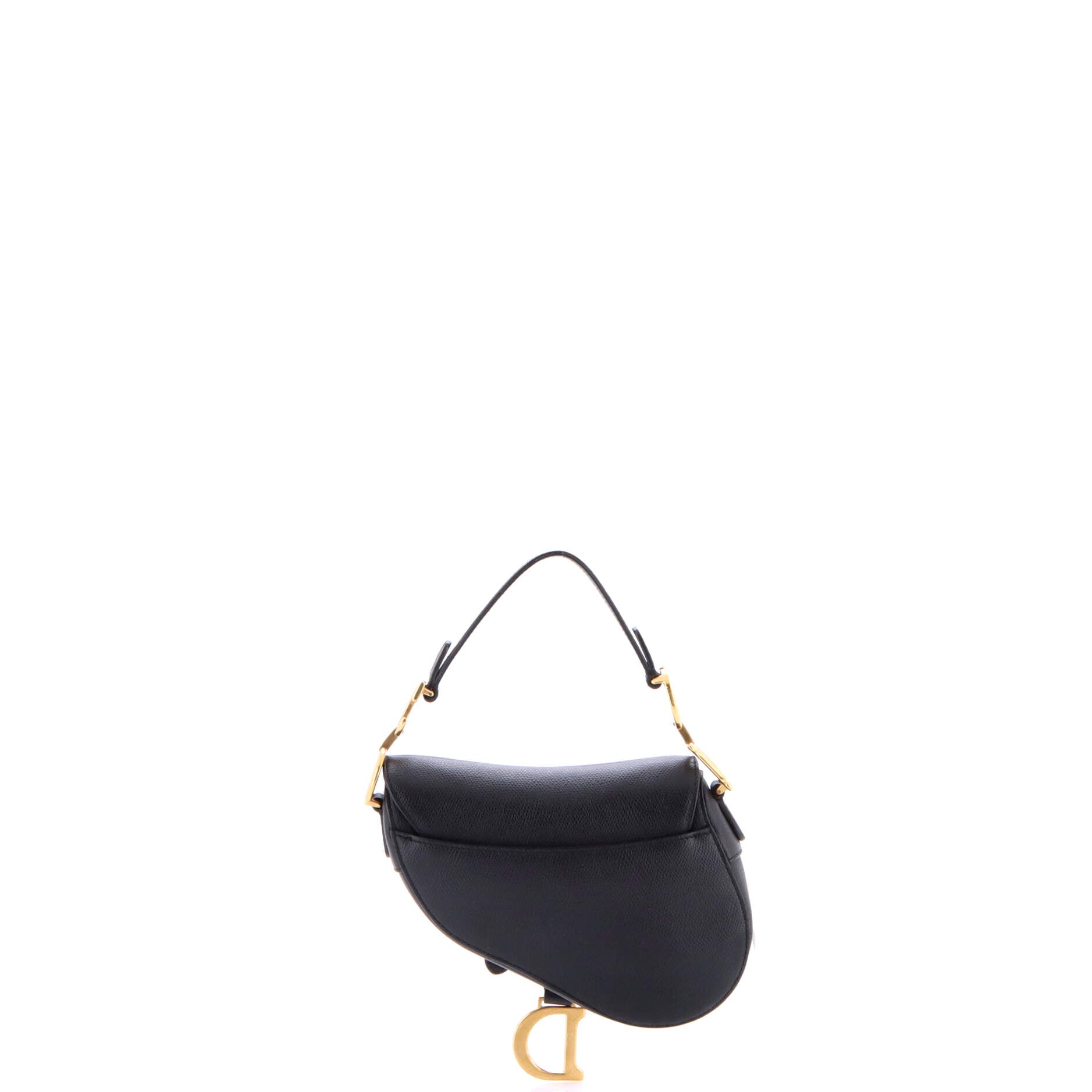 Christian Dior Saddle Handbag Leather Mini