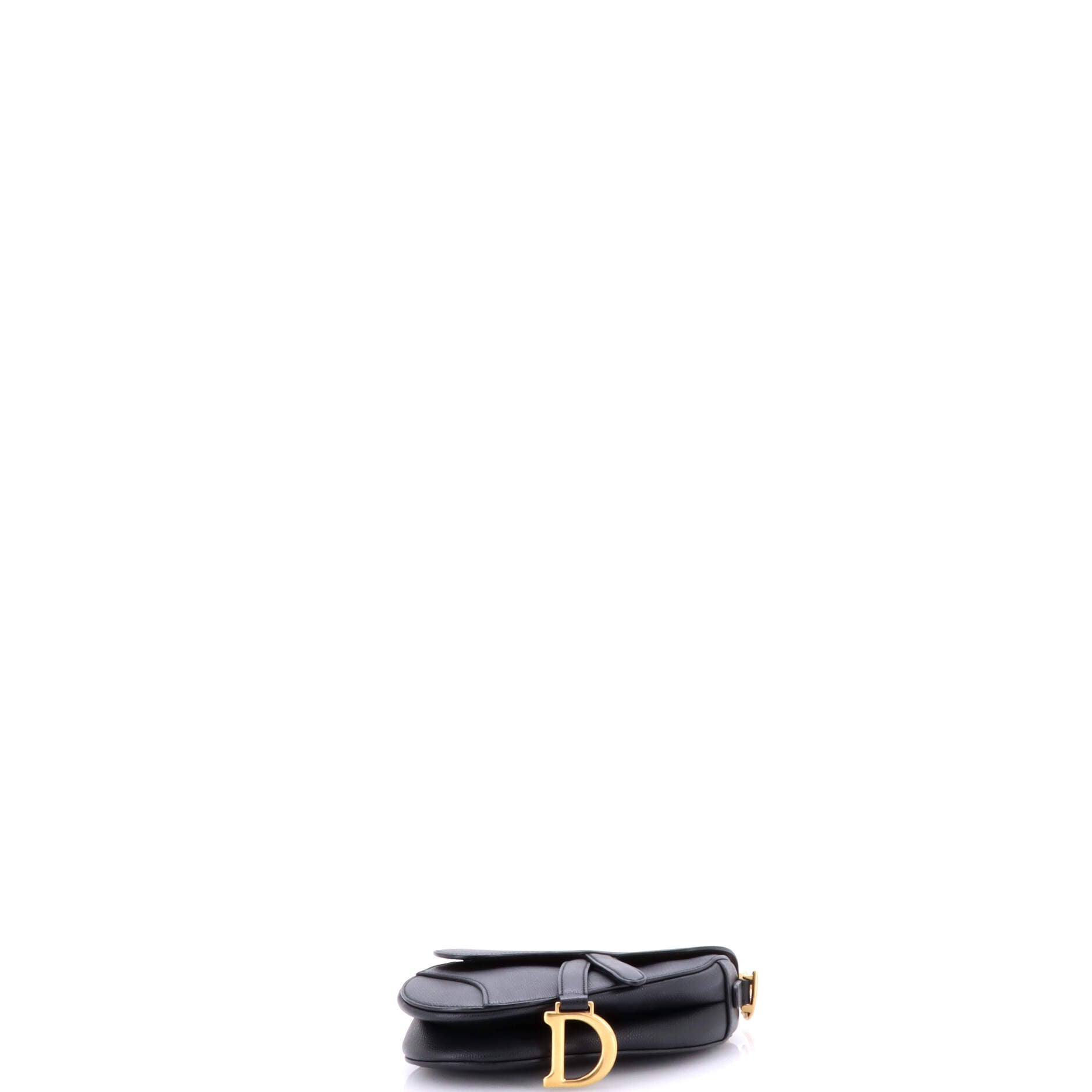 Christian Dior Saddle Handbag Leather Mini