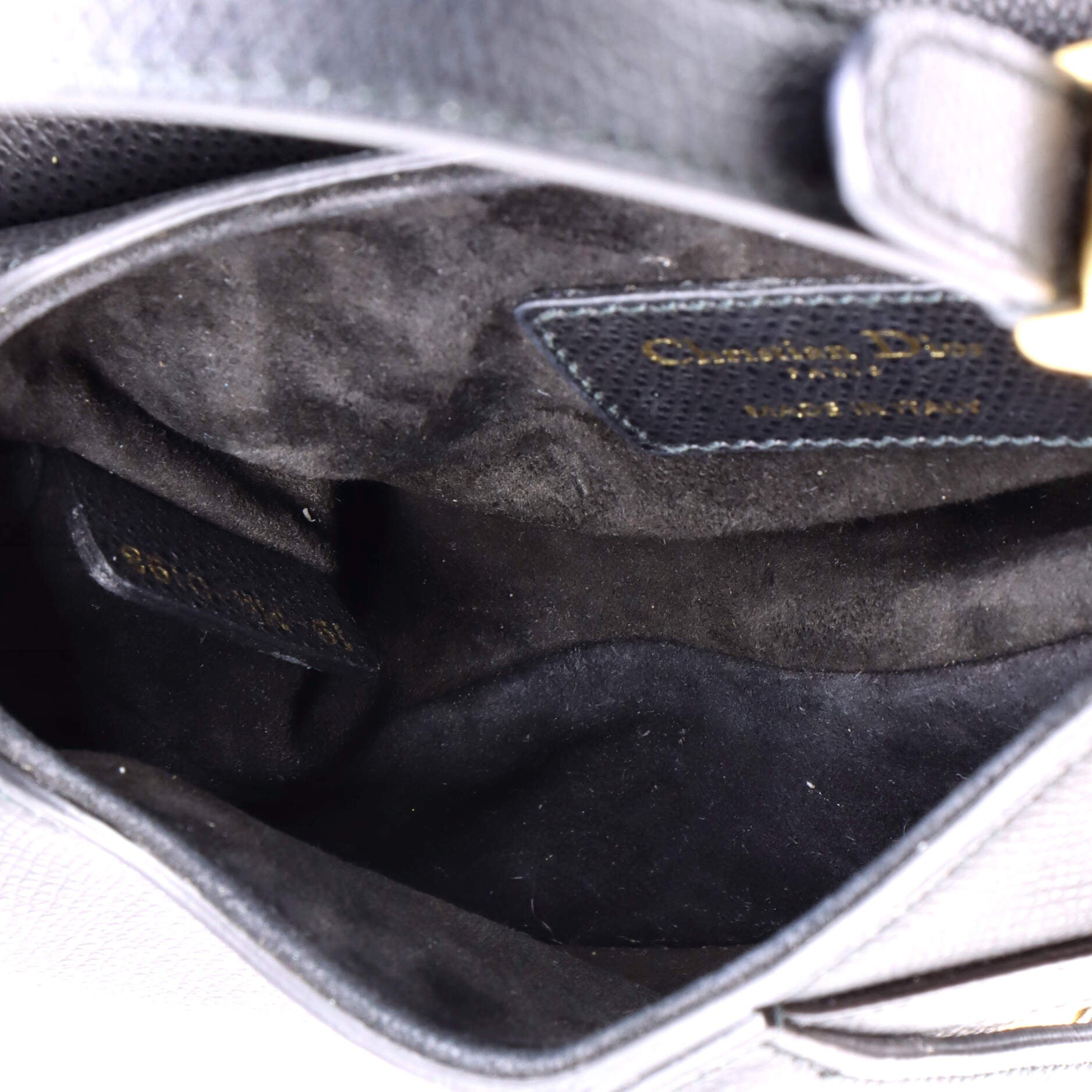 Christian Dior Saddle Handbag Leather Mini