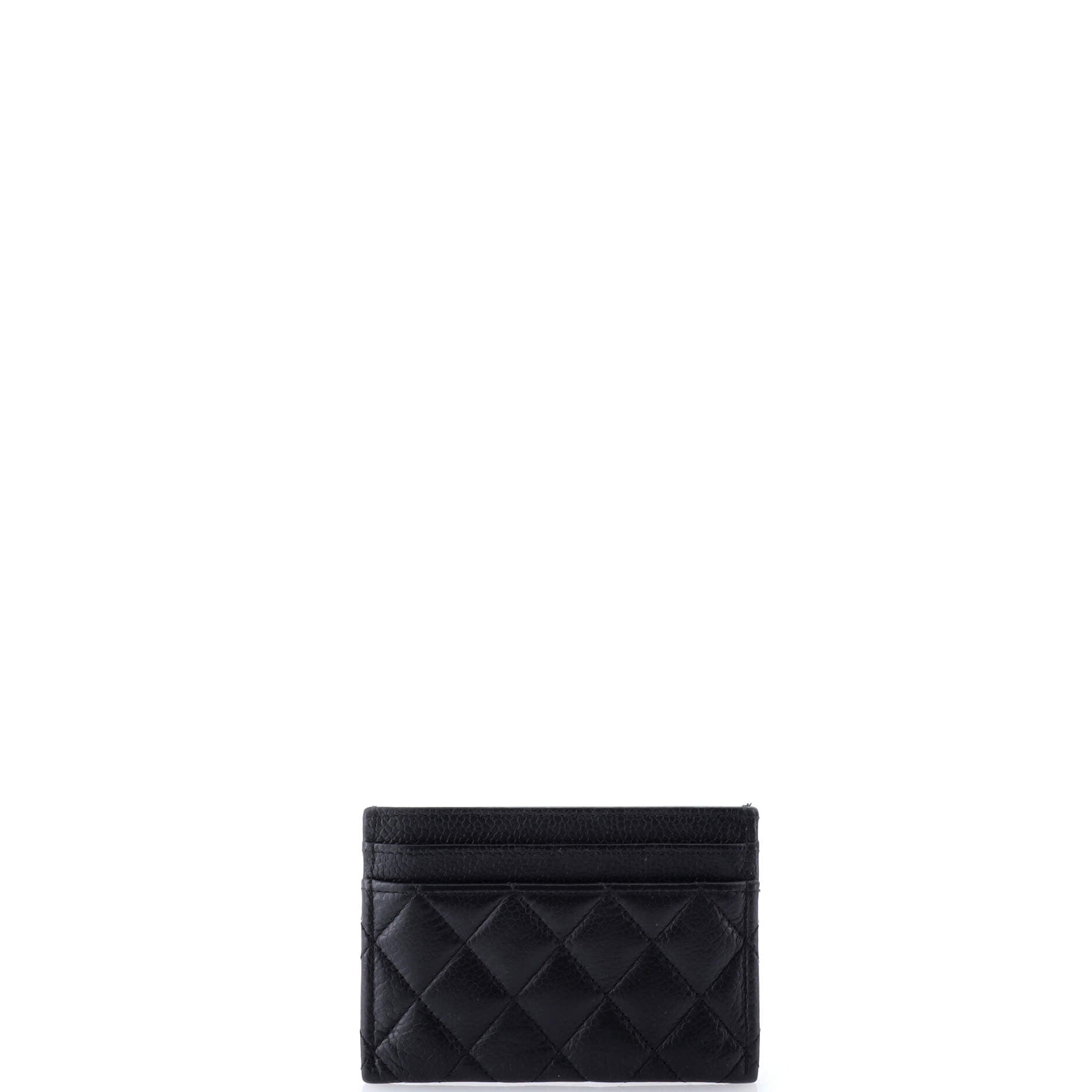 Chanel Boy Card Holder Quilted Caviar