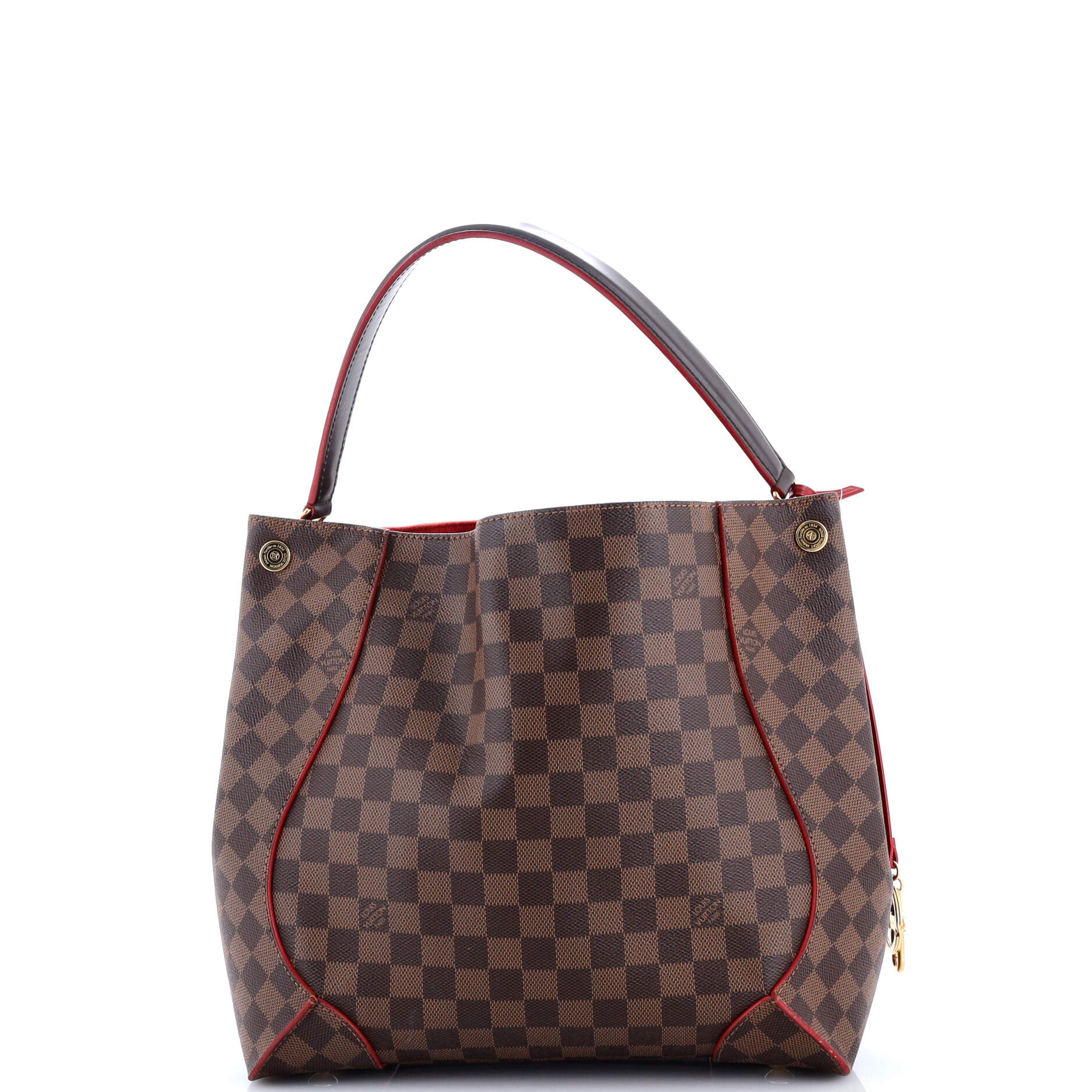 Louis Vuitton Caissa Hobo Damier with Leather