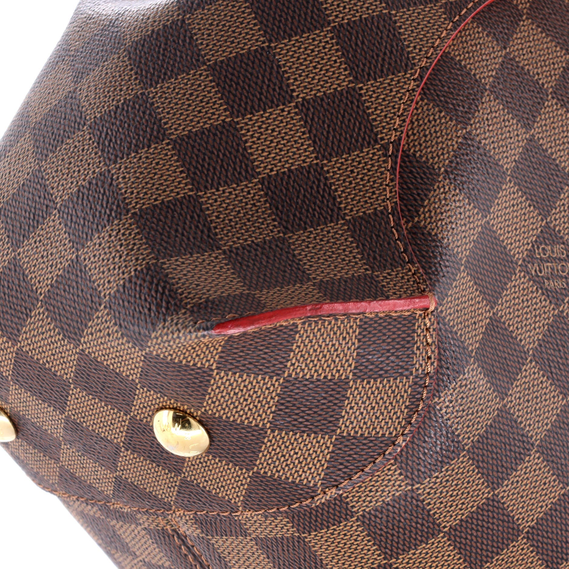Louis Vuitton Caissa Hobo Damier with Leather