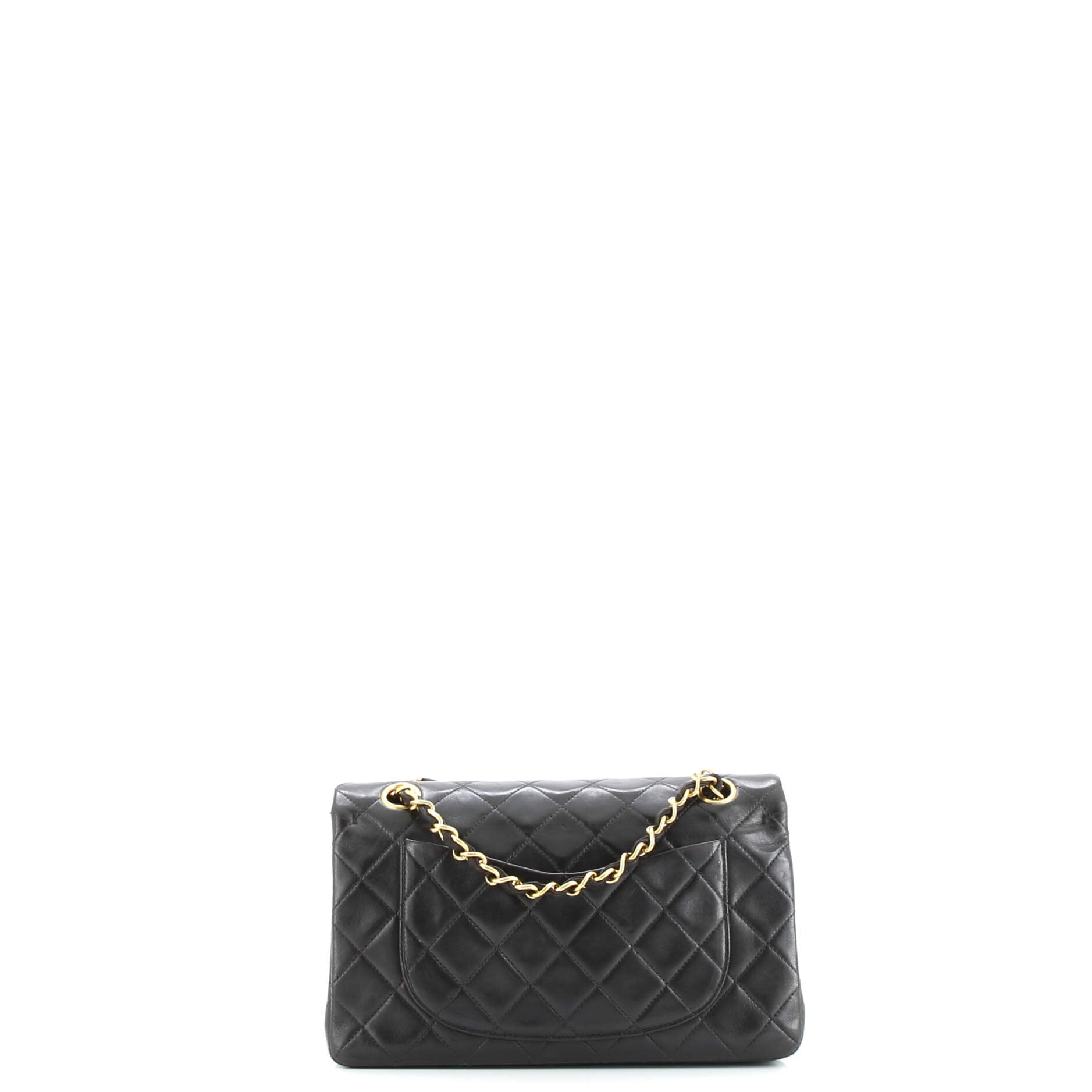Chanel Vintage Classic Double Flap Bag Quilted Lambskin Small