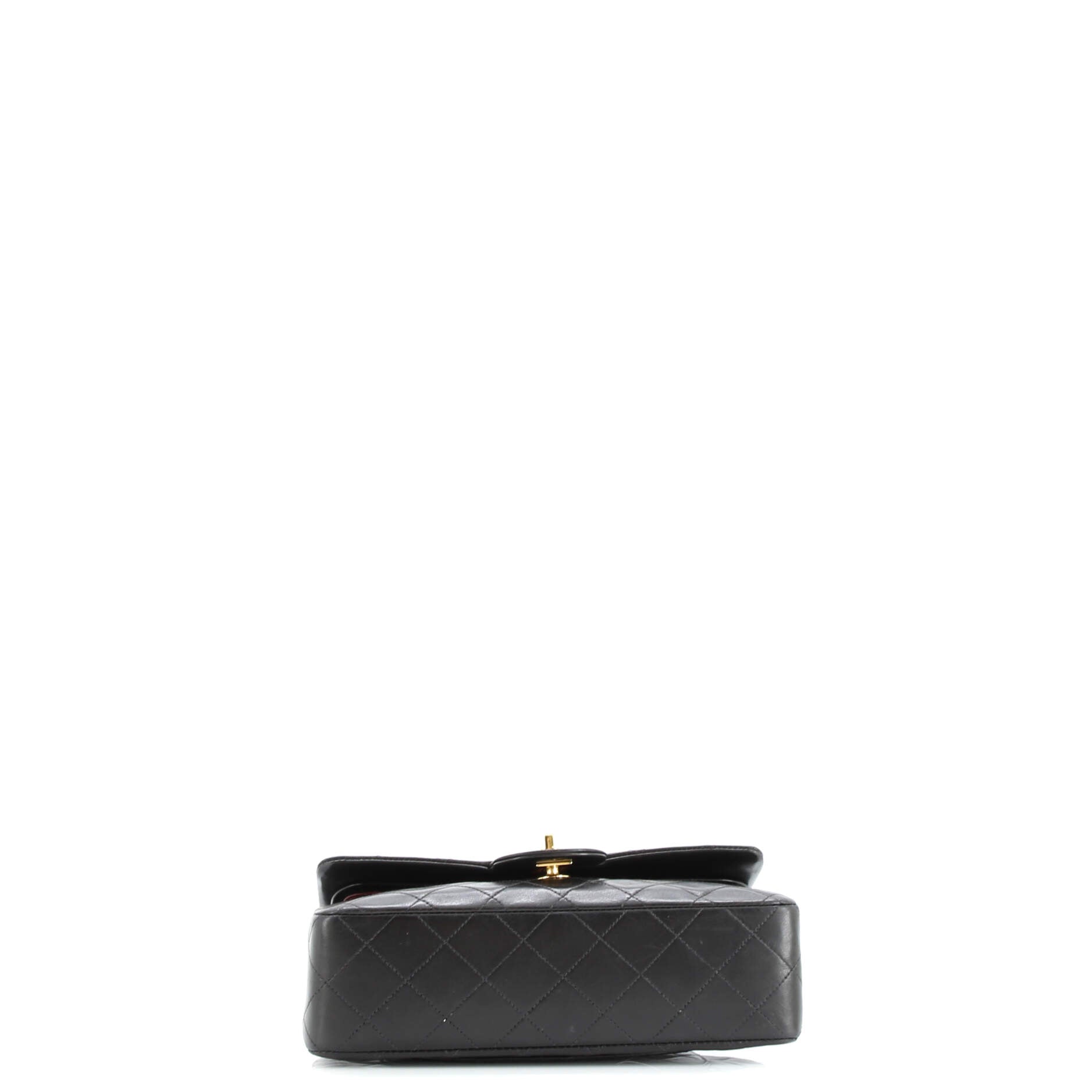 Chanel Vintage Classic Double Flap Bag Quilted Lambskin Small