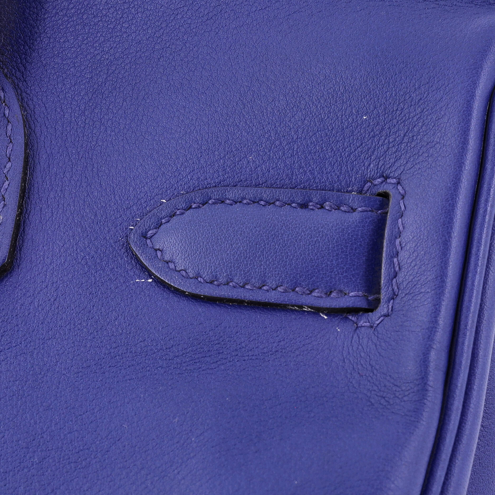 Hermes Birkin Handbag Blue Swift with Palladium Hardware 30