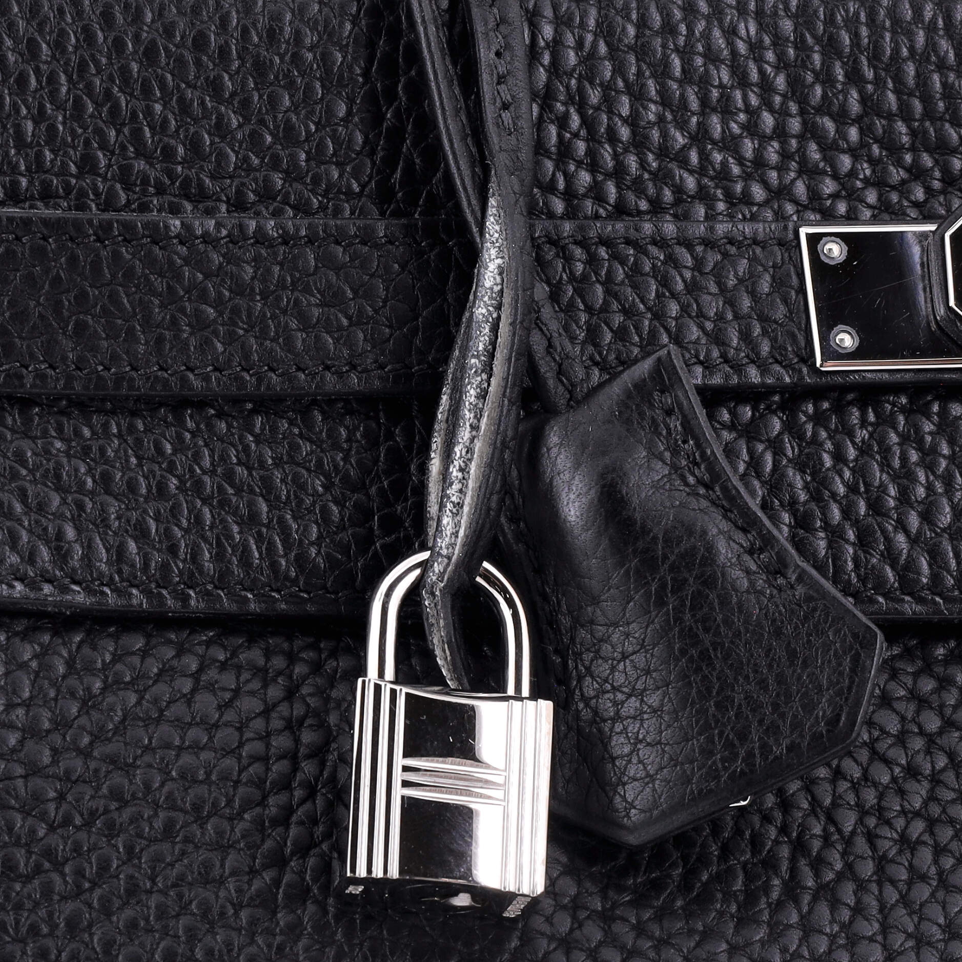 Hermes Kelly Handbag Black Togo with Palladium Hardware 32