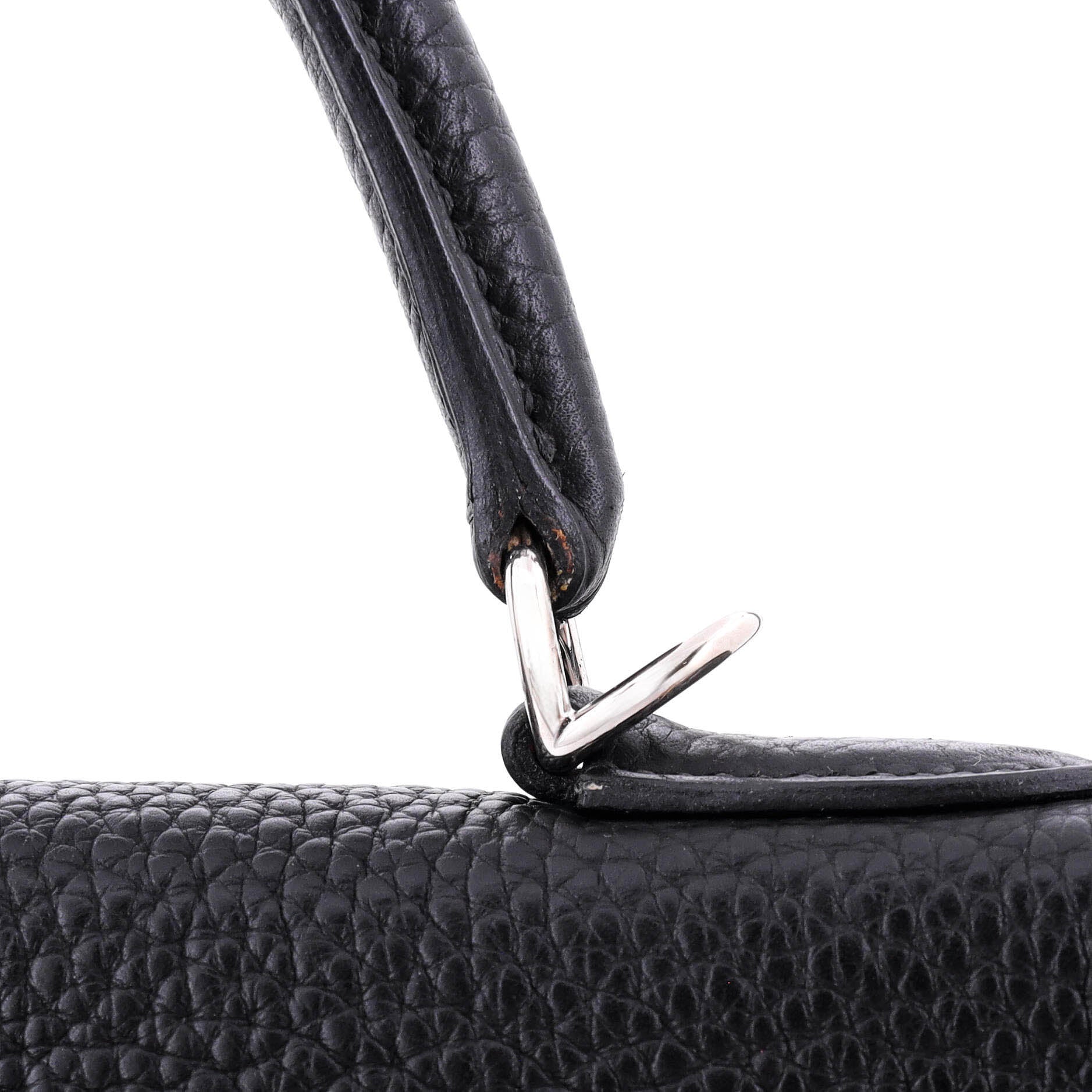 Hermes Kelly Handbag Black Togo with Palladium Hardware 32