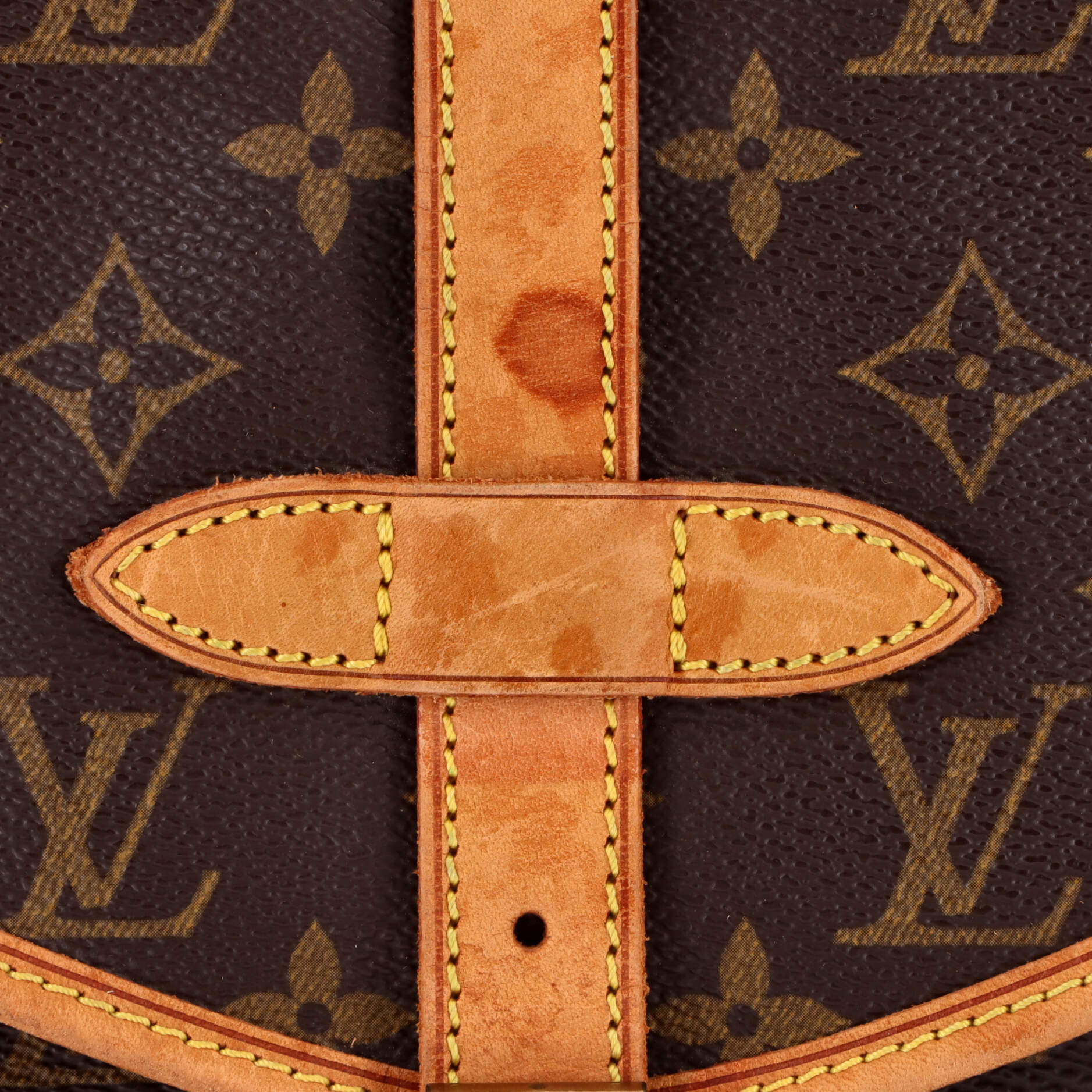 Louis Vuitton Saumur Handbag Monogram Canvas 30