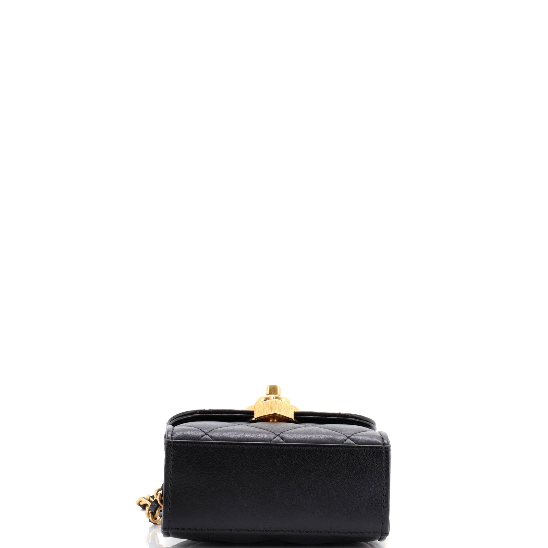Chanel Coco Love CC Heart Clutch with Chain Quilted Lambskin Mini