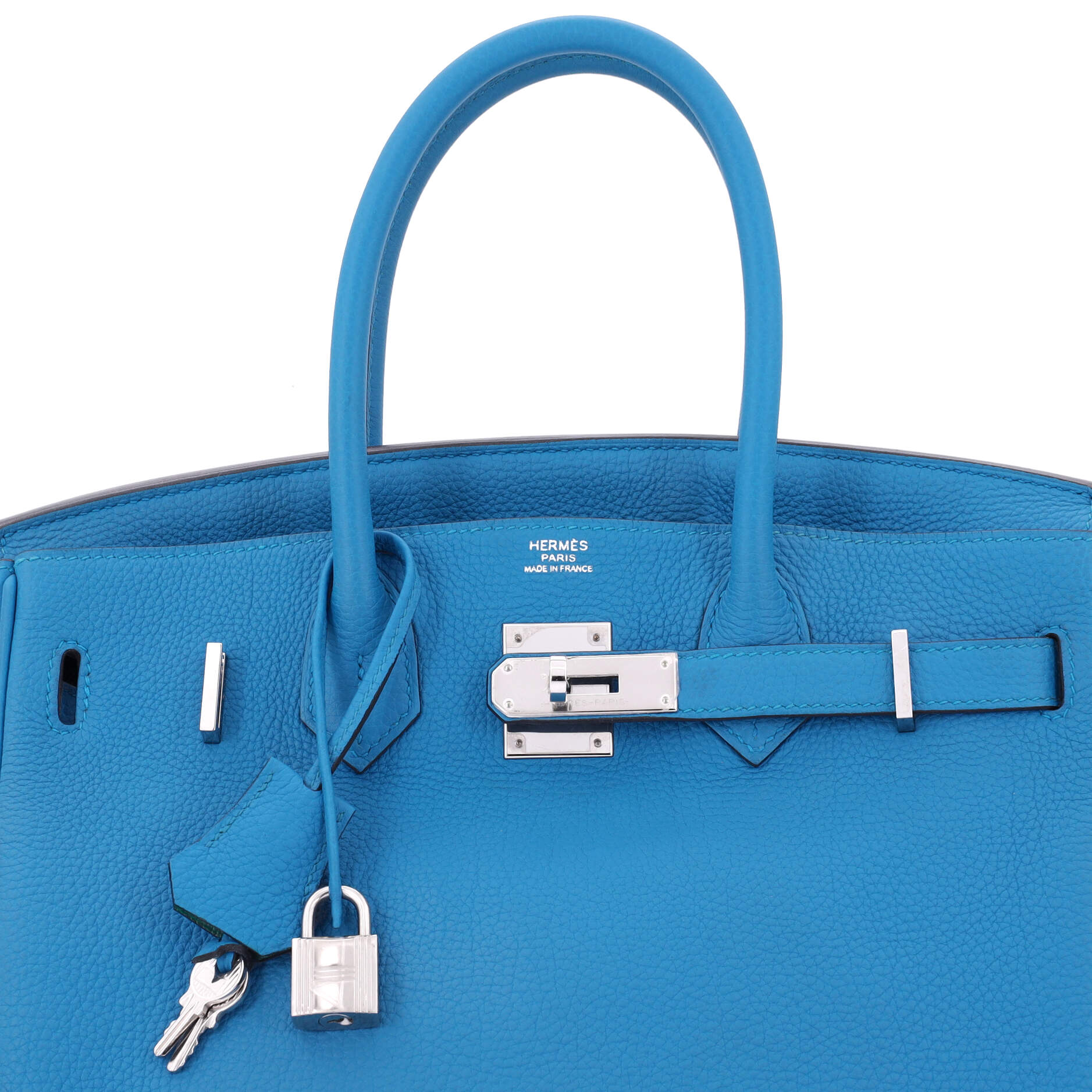 Hermes Birkin Handbag Verso Togo with Palladium Hardware 30