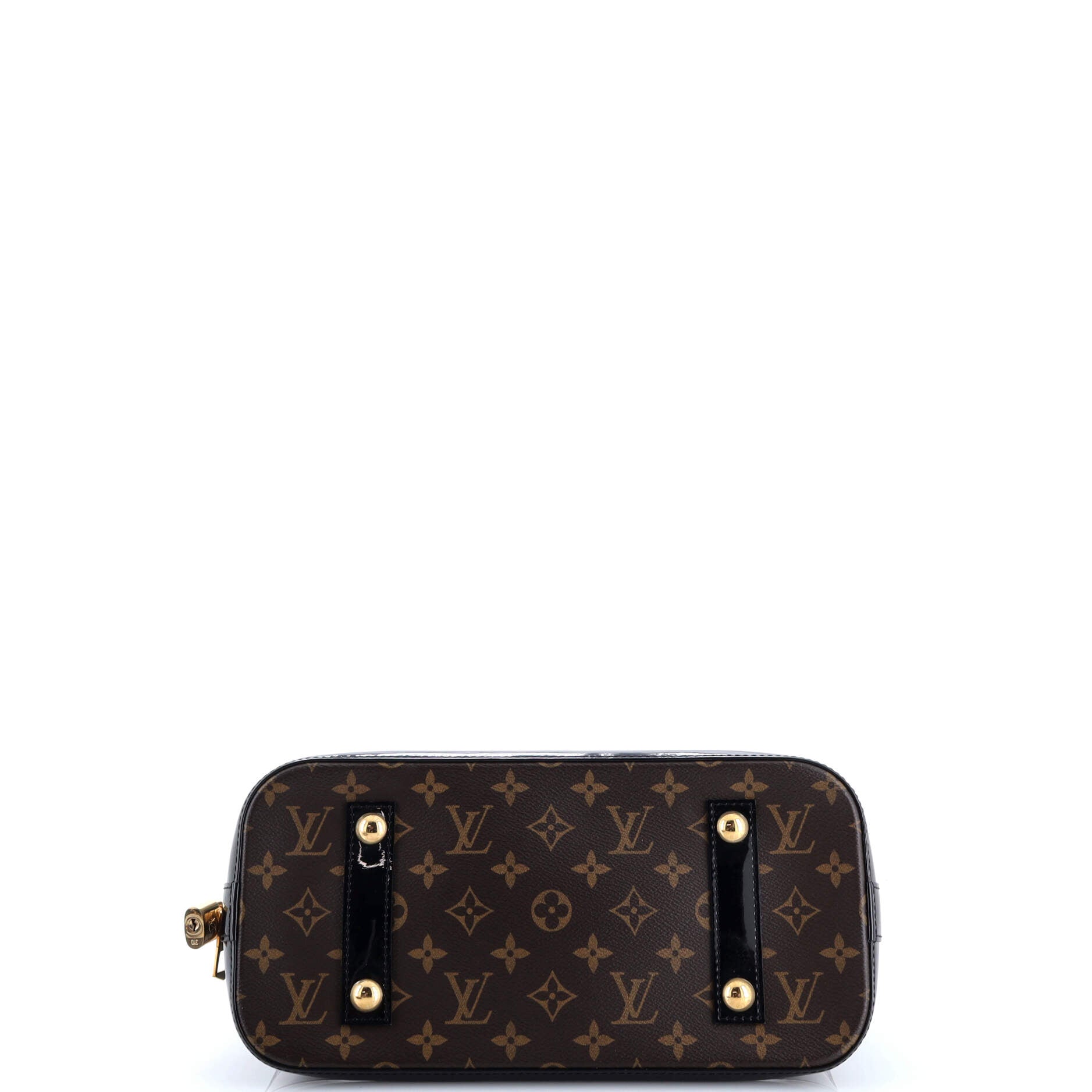 Louis Vuitton Alma Handbag Vernis with Monogram Canvas PM