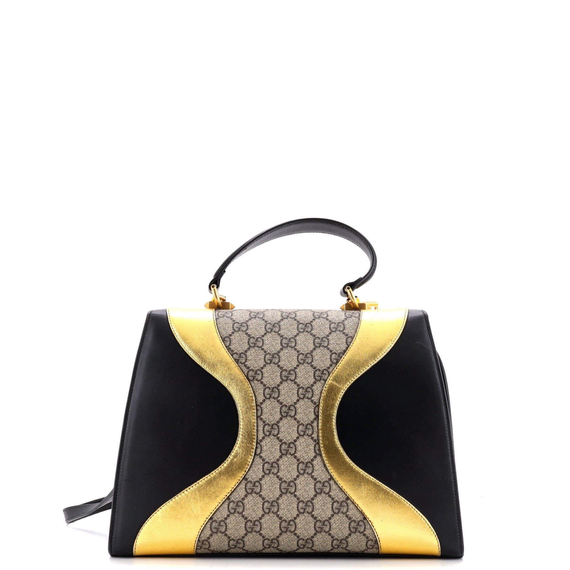 Gucci Osiride Top Handle Bag GG Coated Canvas and Leather Medium