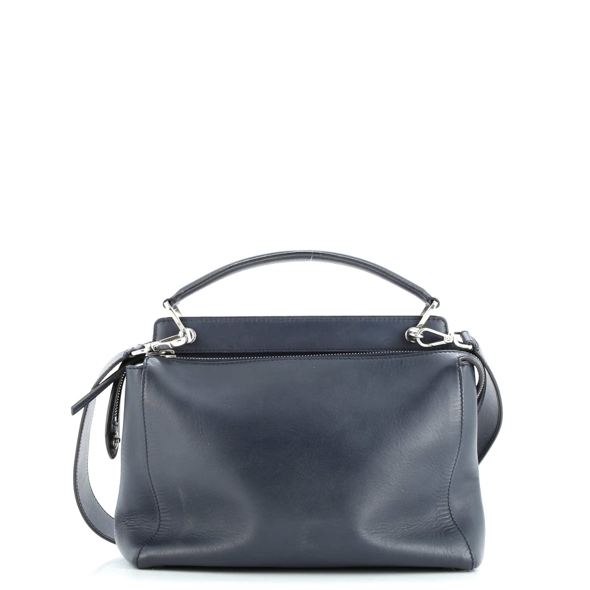Fendi DotCom Convertible Satchel Leather Medium