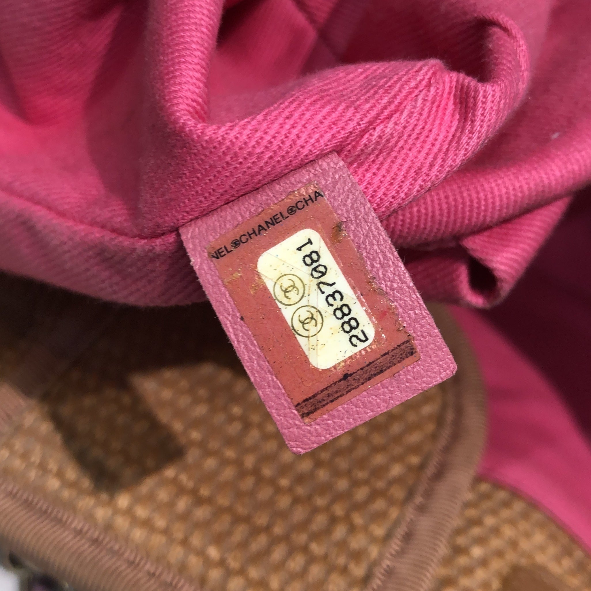 Chanel Deauville Tote Striped Viscose Canvas Medium