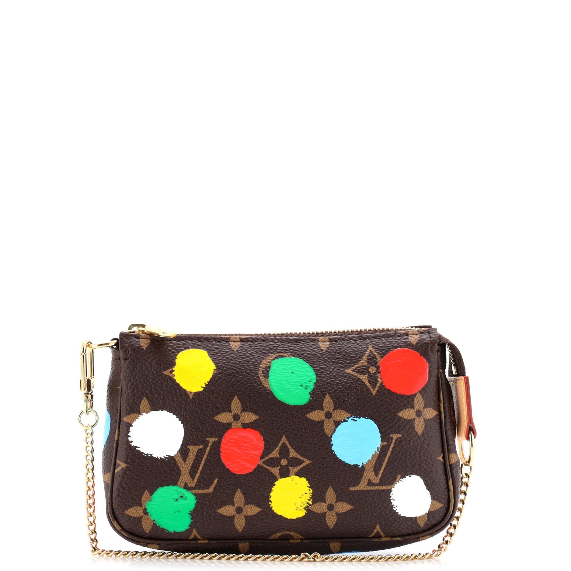 Louis Vuitton Pochette Accessoires Yayoi Kusama Painted Dots Monogram Canvas Mini