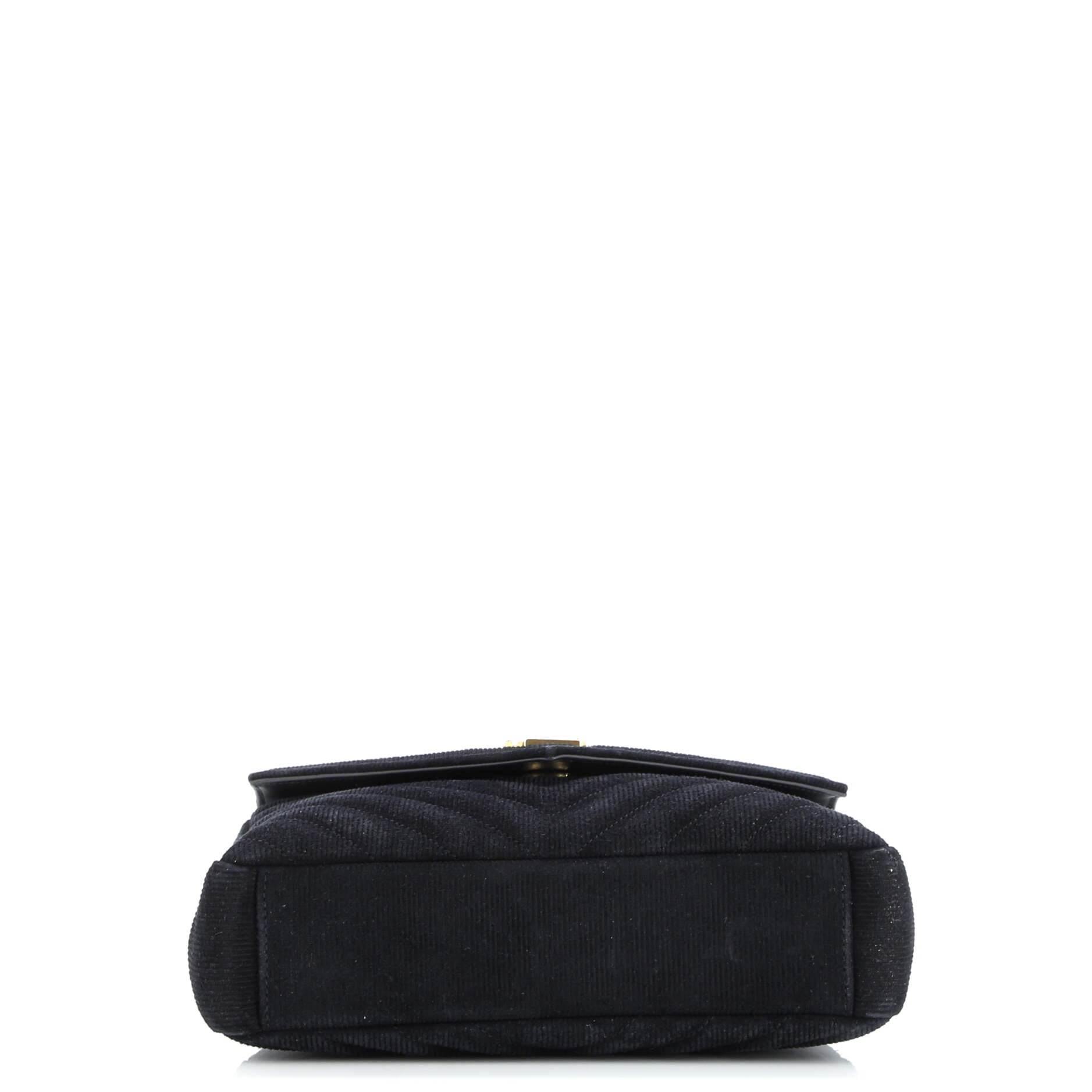 Saint Laurent Classic Monogram College Bag Chevron Corduroy Medium