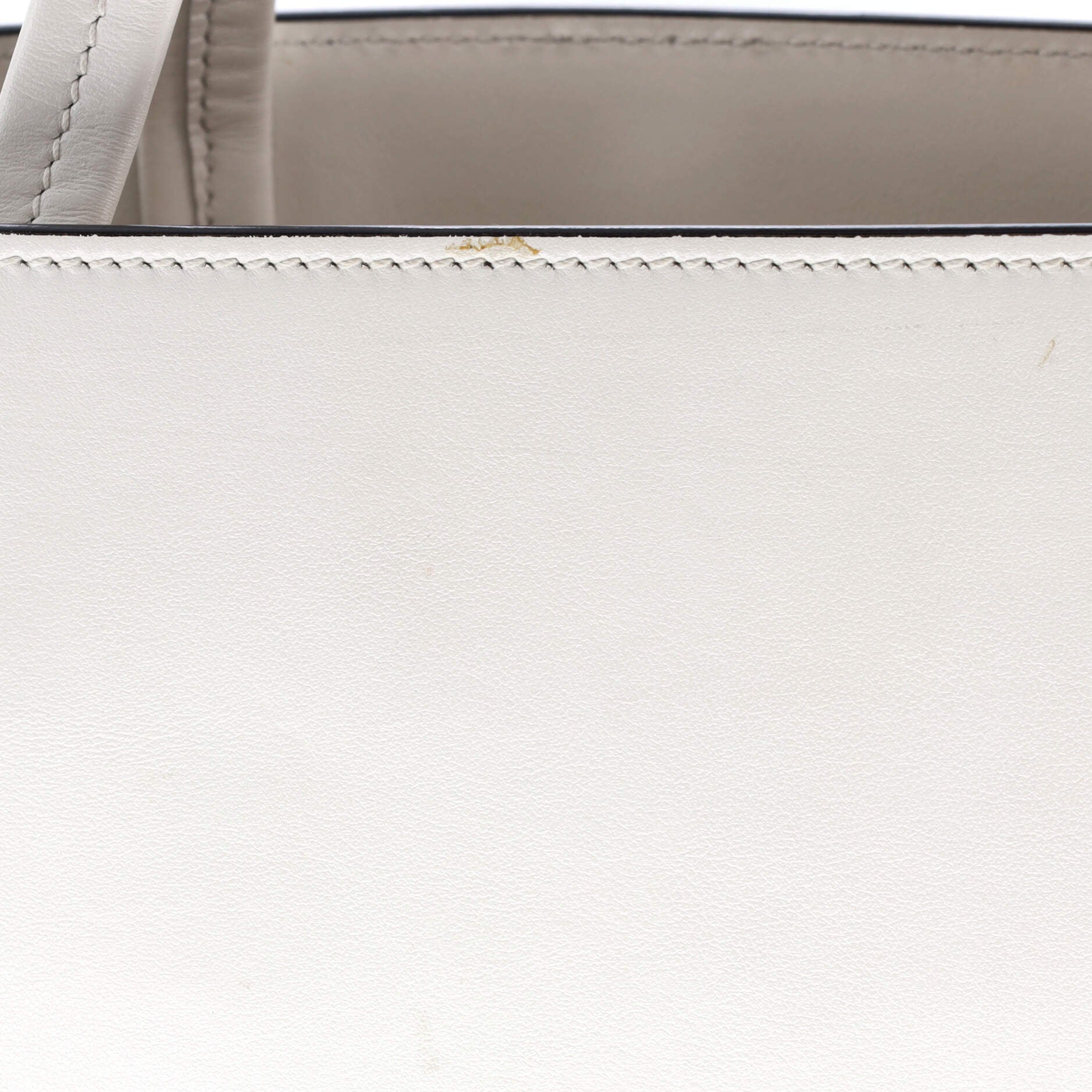 Prada Logo Drill Tote Leather Small