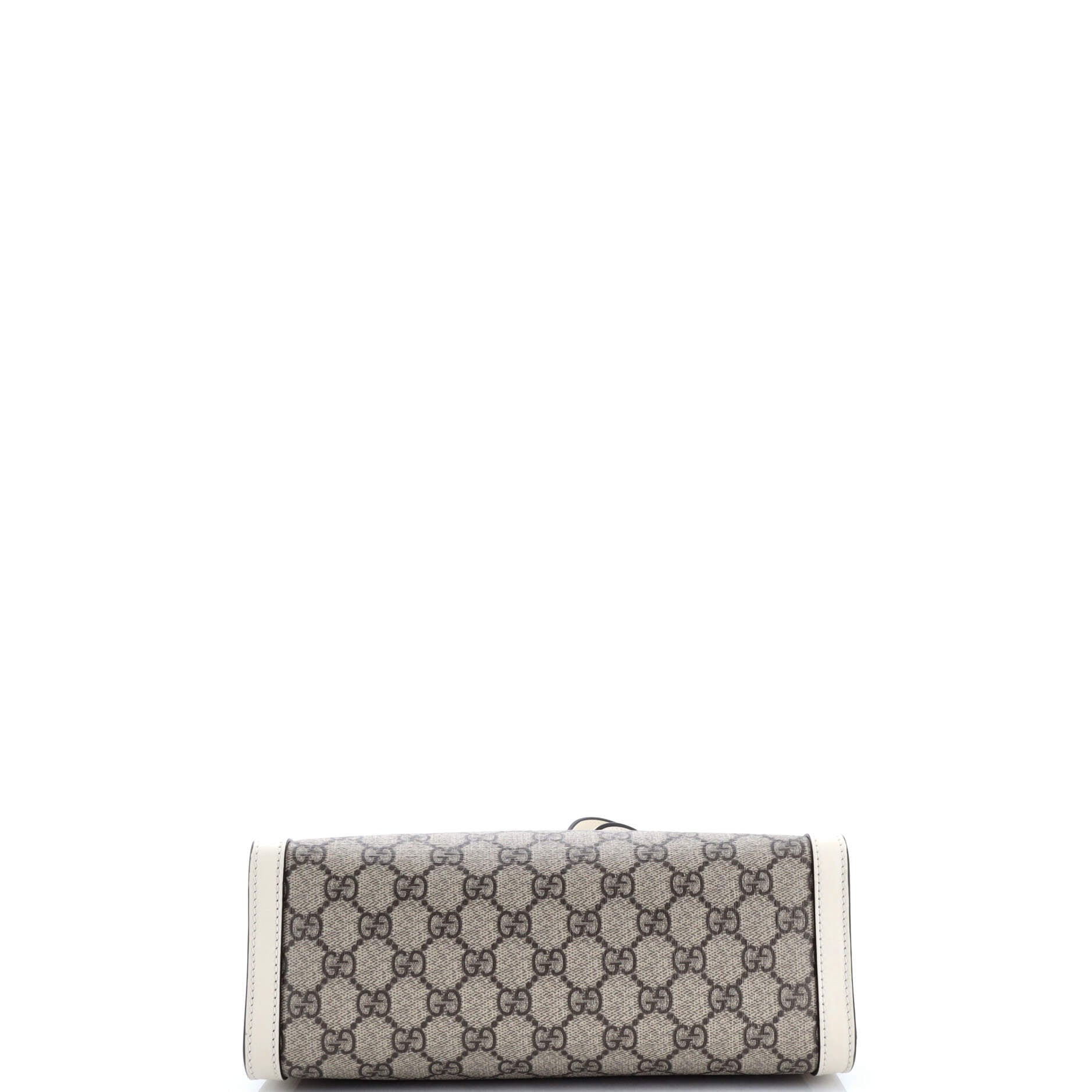 Gucci Padlock Chain Tote GG Coated Canvas with Leather Small