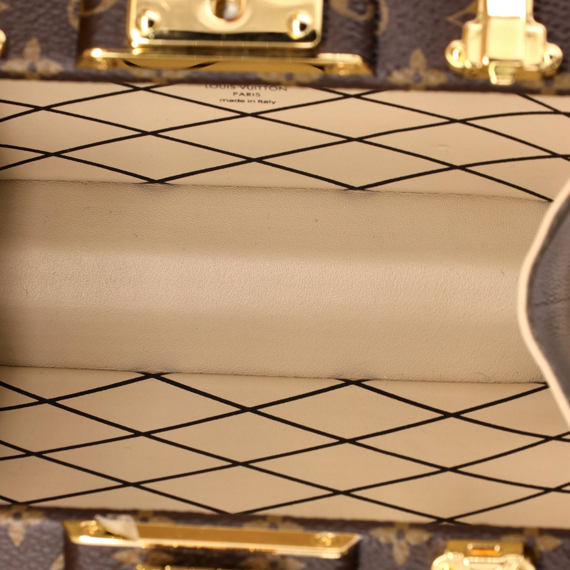 Louis Vuitton Pic Trunk Minaudiere Monogram Canvas with Leather