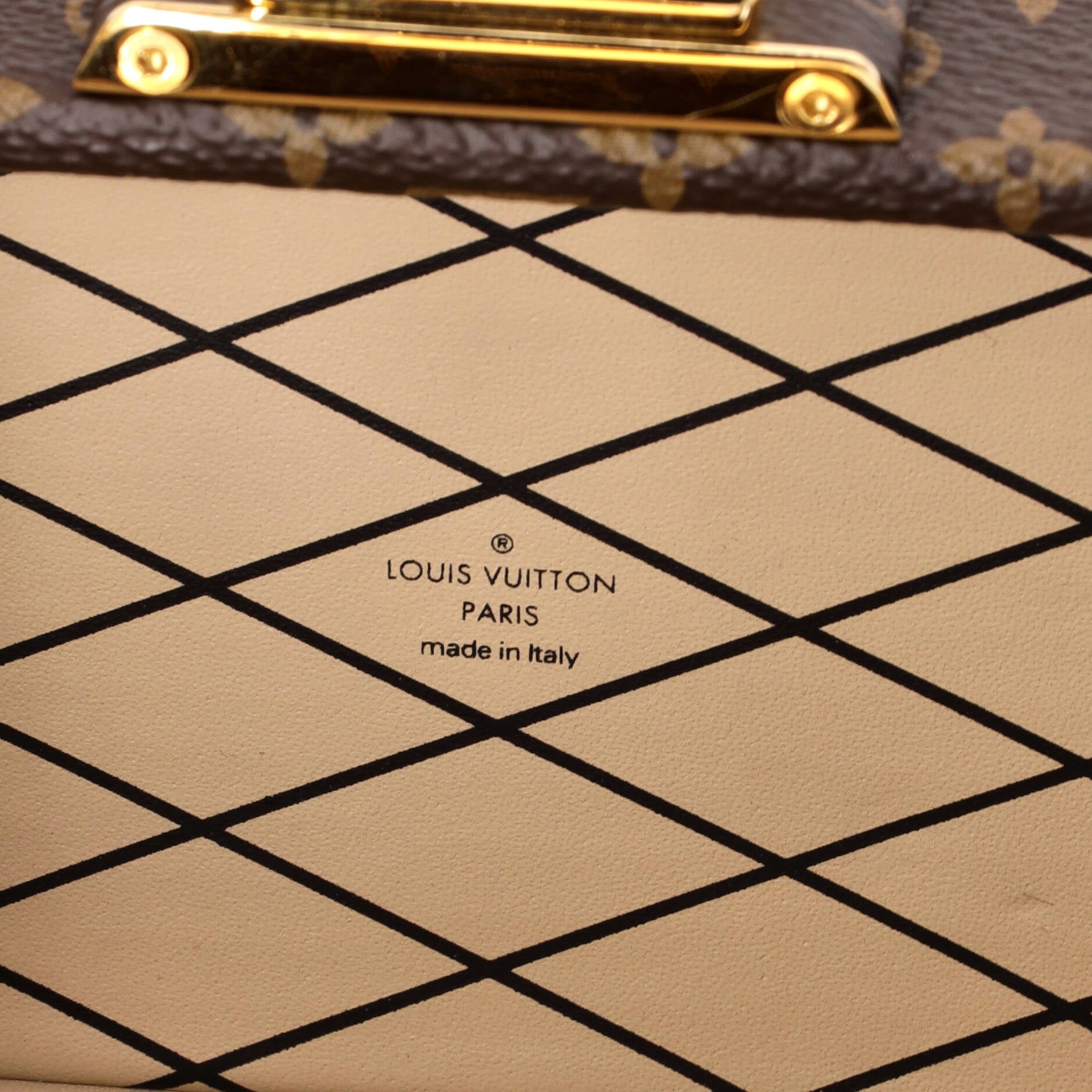 Louis Vuitton Pic Trunk Minaudiere Monogram Canvas with Leather