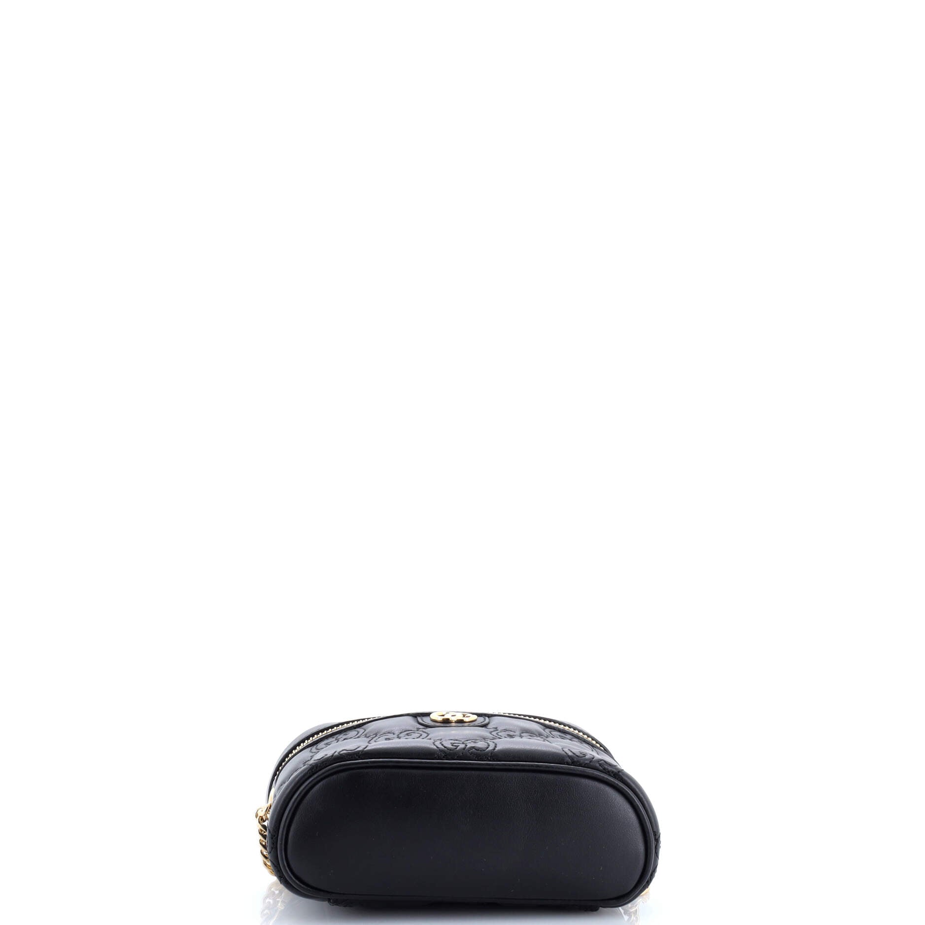 Gucci Top Handle Vanity Chain Bag GG Matelasse Leather Mini